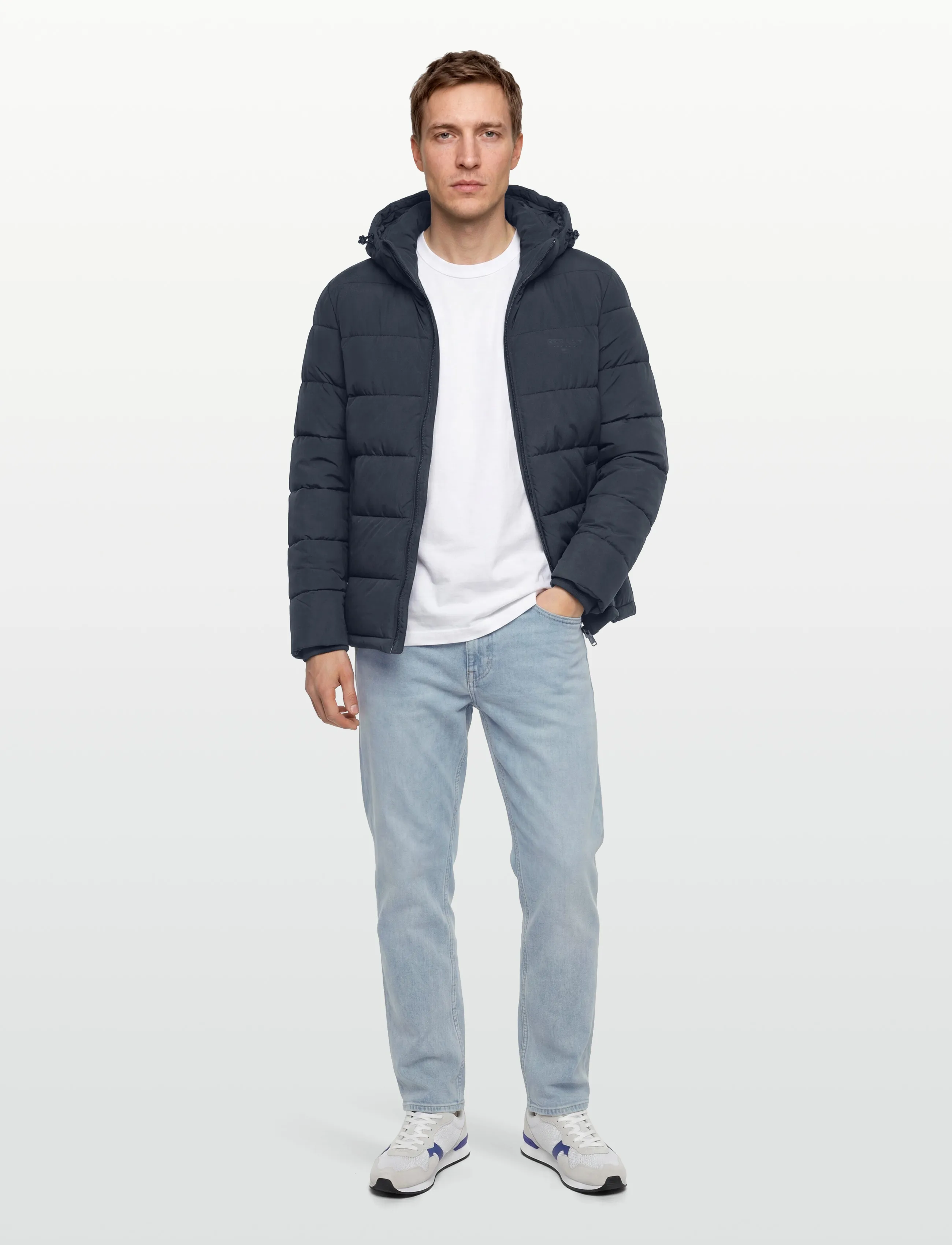 Sebago Jasper Puffer Jacket, XL, Jackets, Marineblau - Padded Männerswear