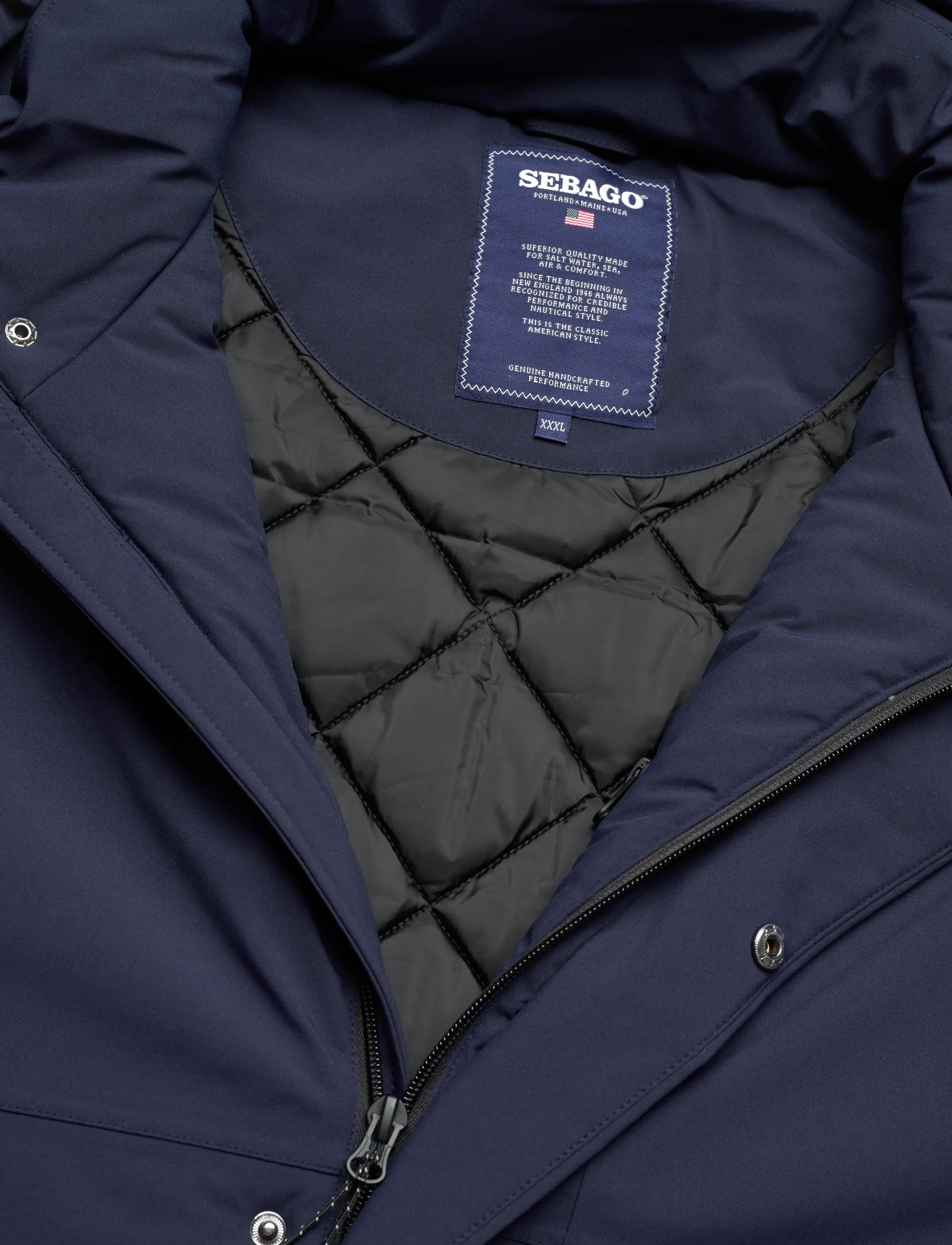 Sebago - Cole Hybrid Knit Jacket - kurtki hybrydowe - dark navy - 2