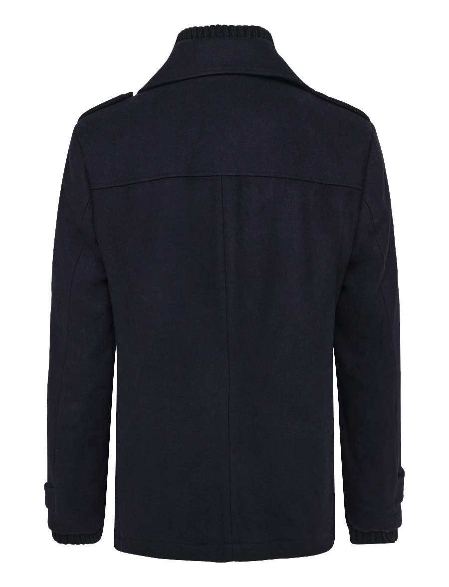 Sebago - Evan Wool Peacoat - winter jackets - dark navy - 1