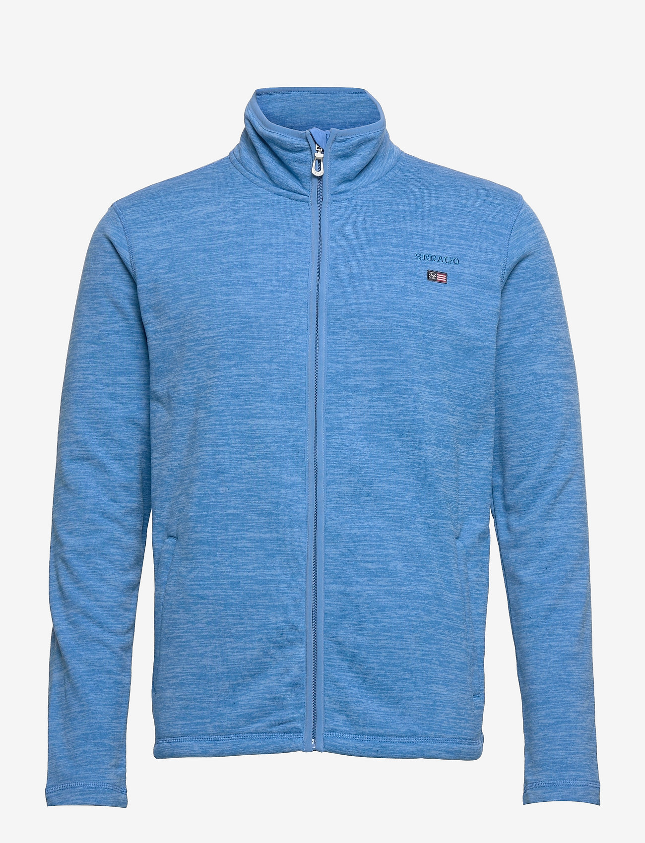 Niclas Zip Fleece Jacket - BLUE MELANGE