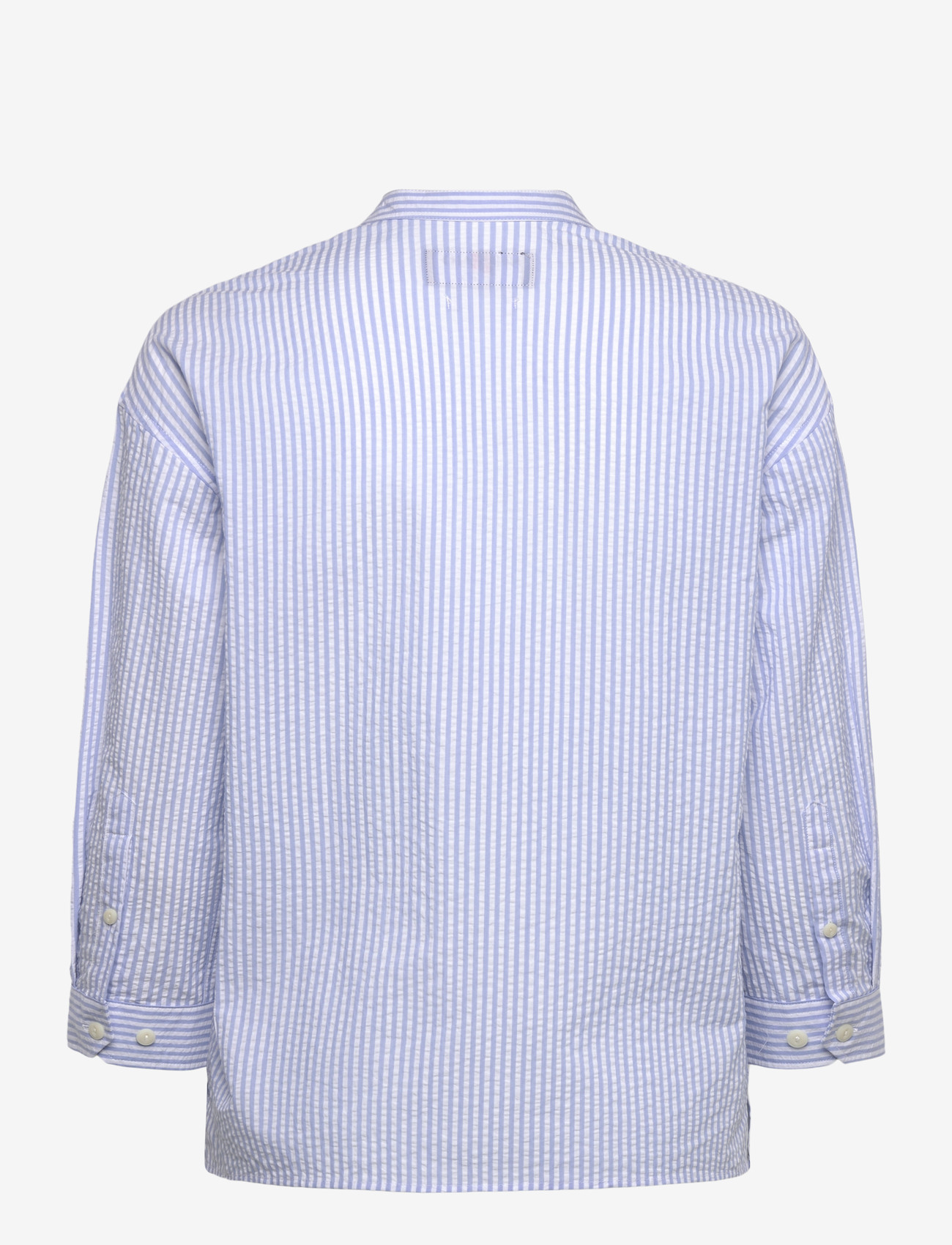 Sebago - Seersucker Blouse - langärmlige blusen - lt. blue/white - 1