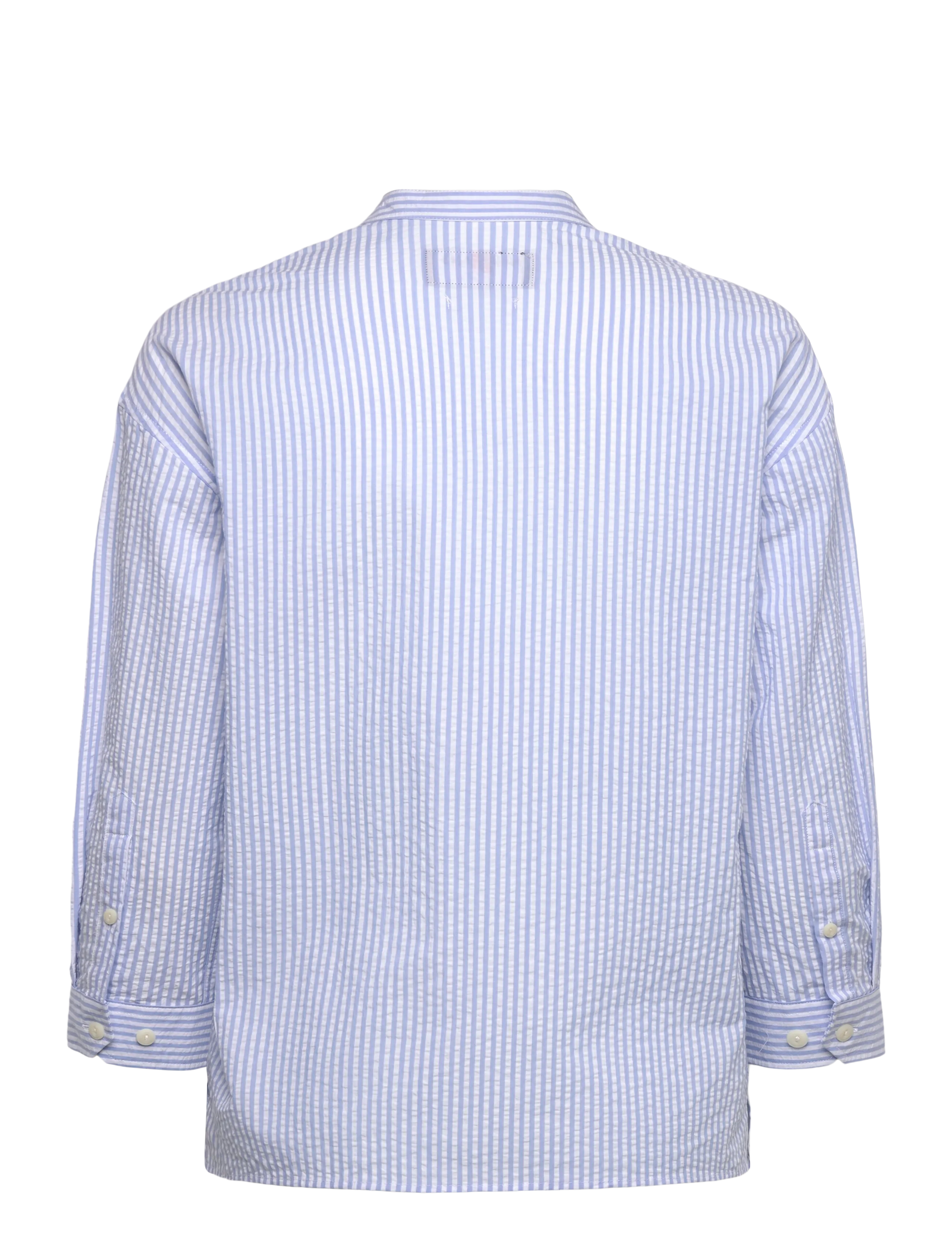 Sebago - Seersucker Blouse - blouses met lange mouwen - lt. blue/white - 1