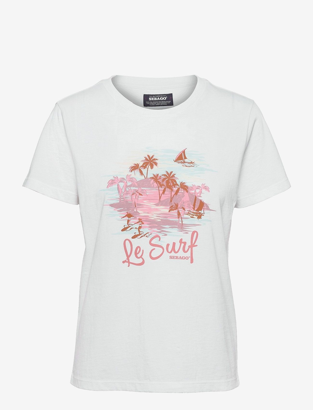 Sebago - Front Print Tee - white - 0