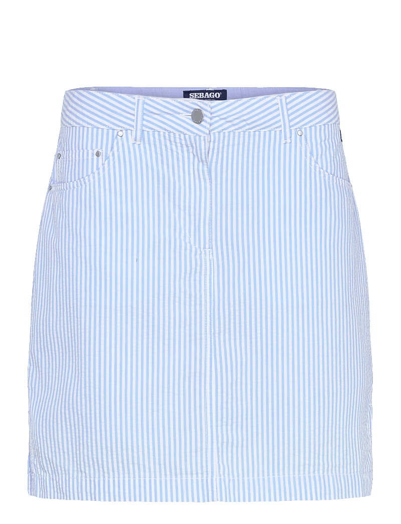 Sebago - Seersucker Skort - miniseelikud - lt. blue/white - 0