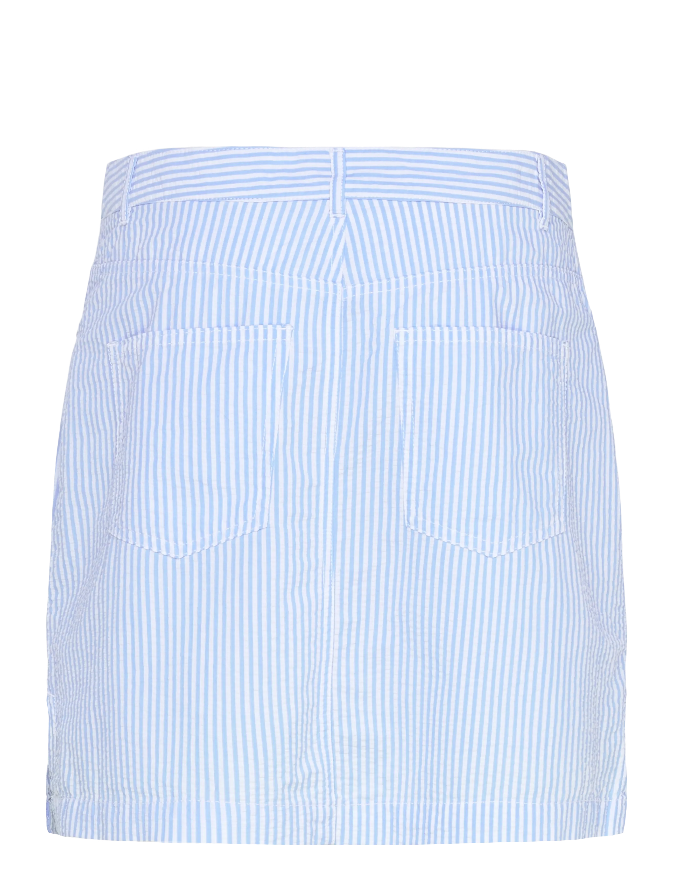 Sebago - Seersucker Skort - lt. blue/white - 1