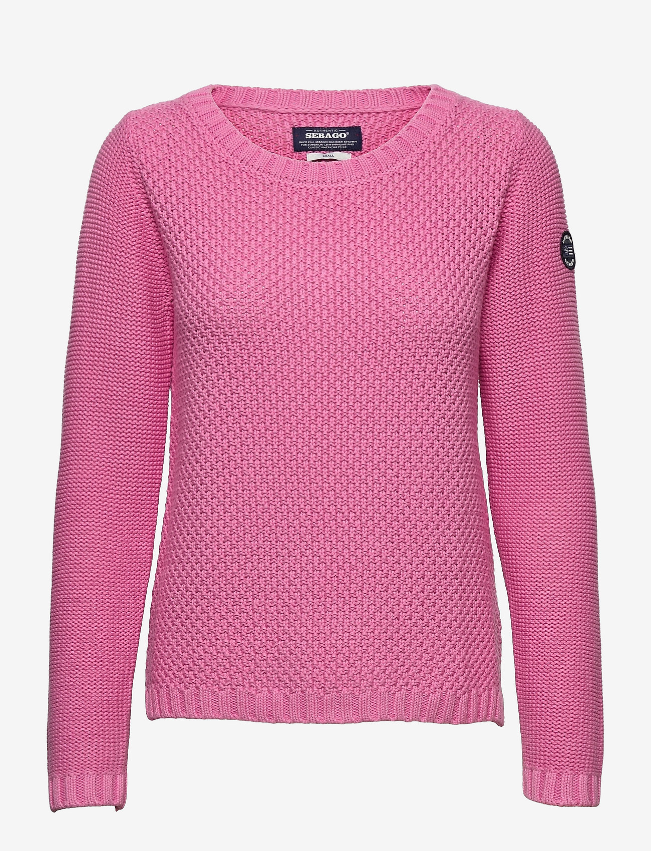 Sebago - Structure Knitted Crew - candy pink - 0