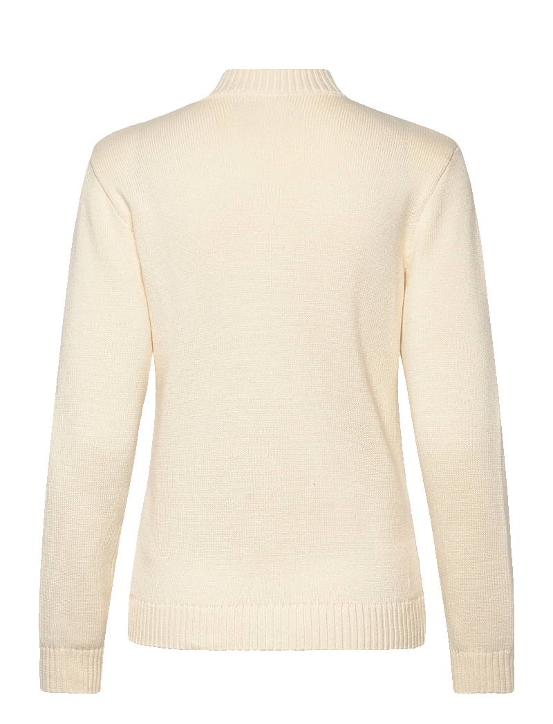 Sebago - Cable Knit Zip Sweater - koftor - offwhite - 1