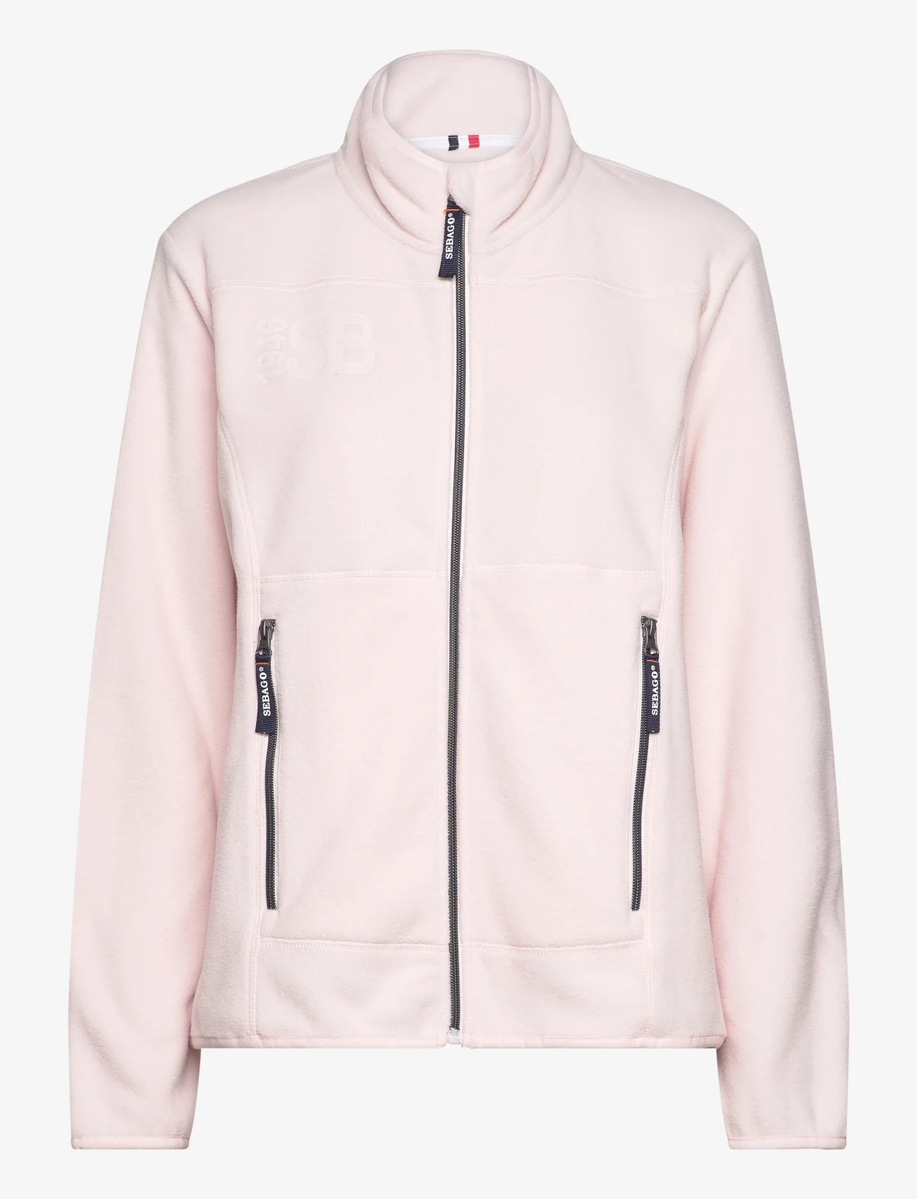 Sebago - Fleece W Jacket - mellomlagsjakker - soft pink - 0