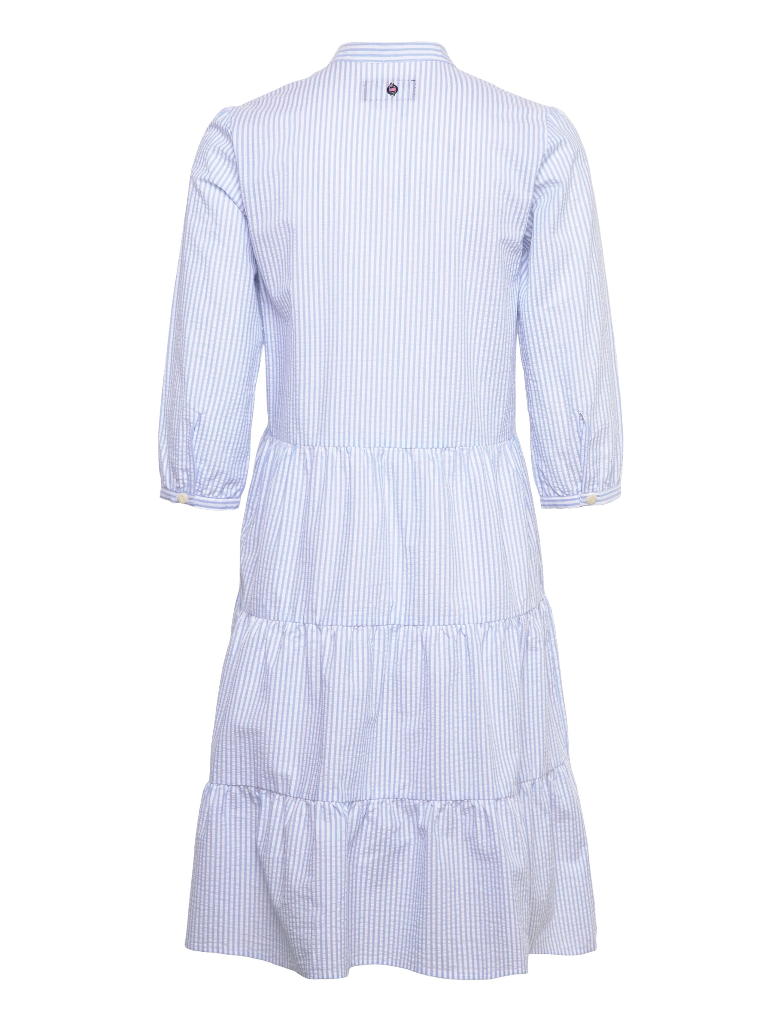 Sebago - Seersucker Dress - summer dresses - lt. blue/white - 1