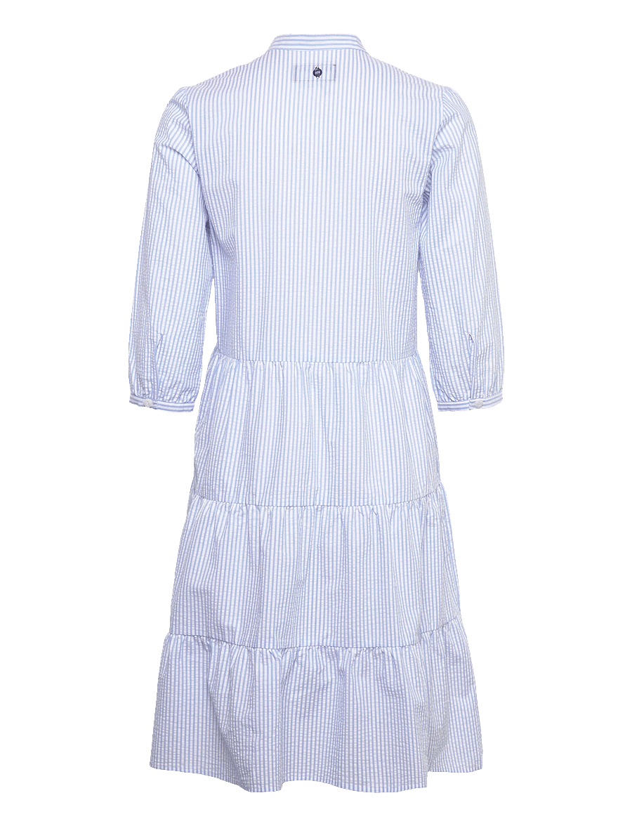 Sebago - Seersucker Dress - sommerkleider - lt. blue/white - 1