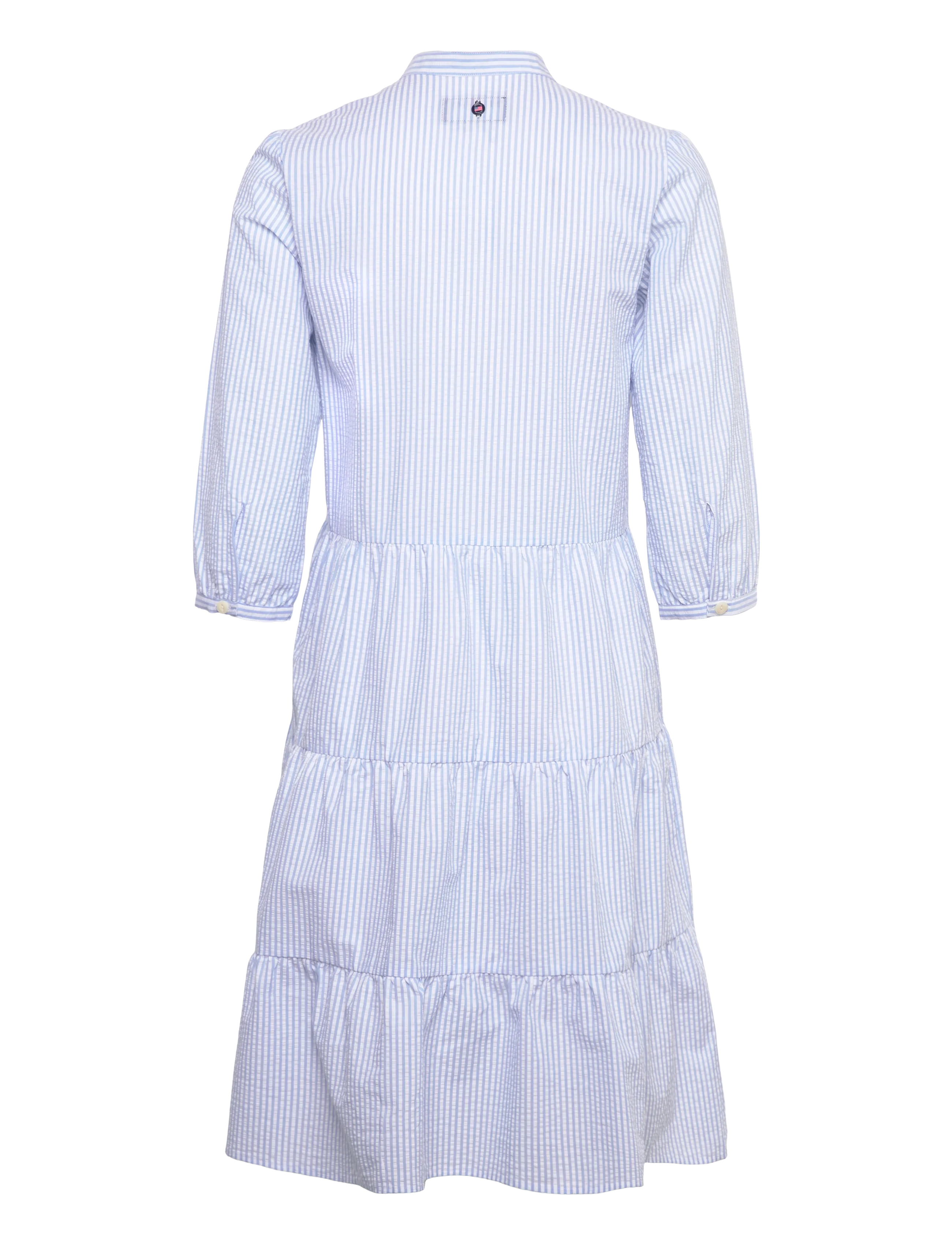 Sebago - Seersucker Dress - summer dresses - lt. blue/white - 2