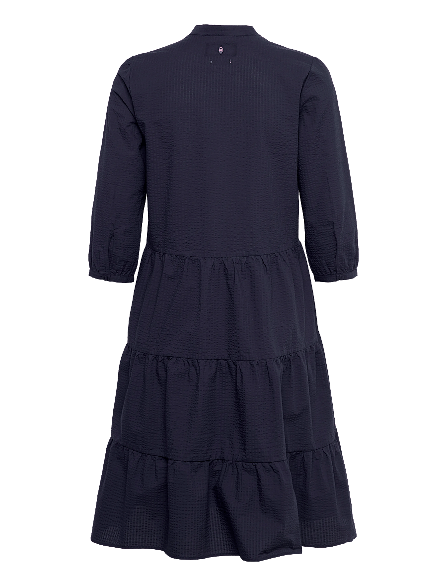 Sebago - Seersucker Dress - sommerkleider - navy - 1