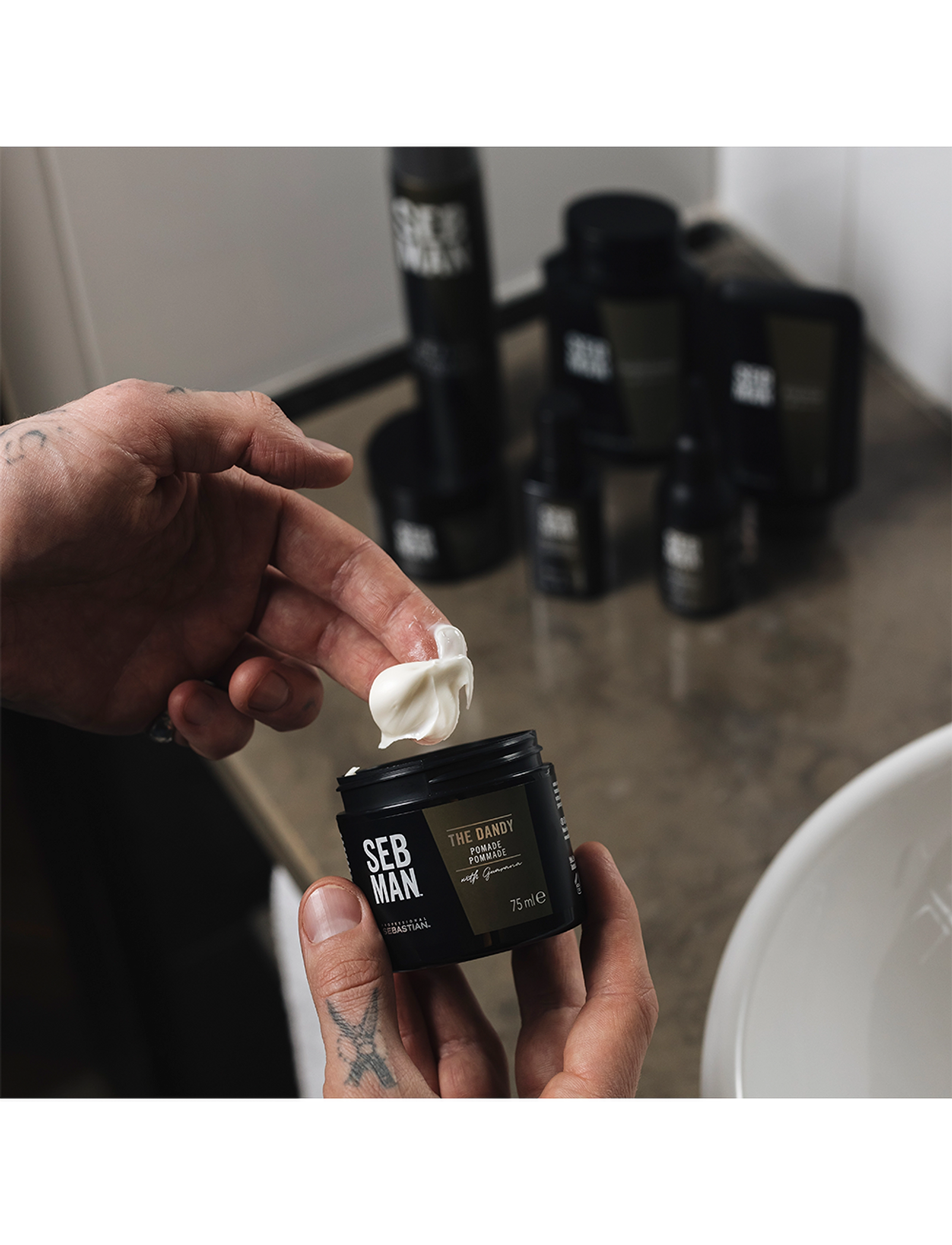 Sebastian Professional - SEB MAN THE DANDY LIGHT HOLD POMADE - no colour - 4