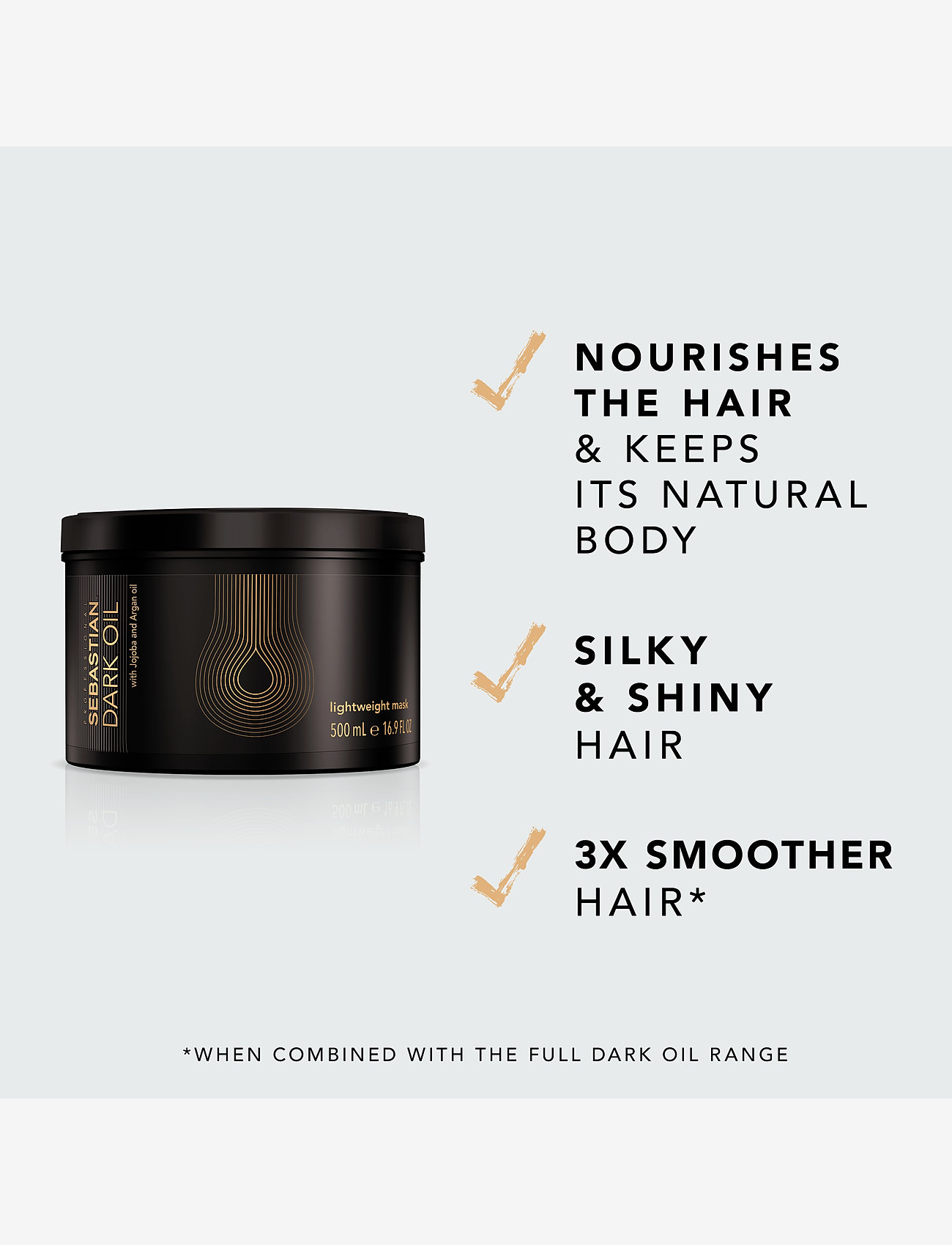 Sebastian Professional - Dark Oil Mask 500ml - clear - 2