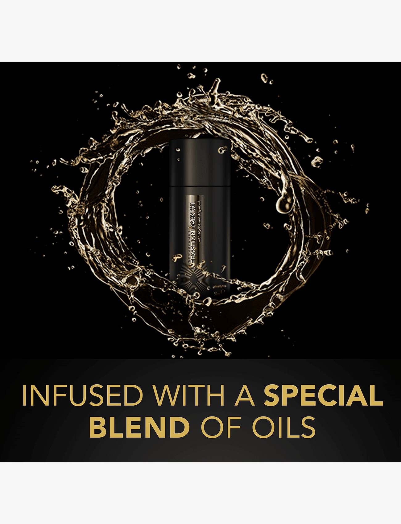 Sebastian Professional - Dark Oil Shampoo 50ml - tørshampoos - clear - 2