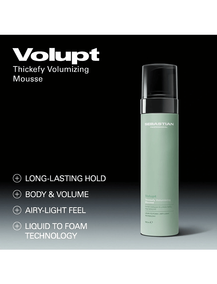 Sebastian Professional - Sebastian Professional Volupt Thickefy Volumizing Mousse 190ml - juuksed - no color - 3