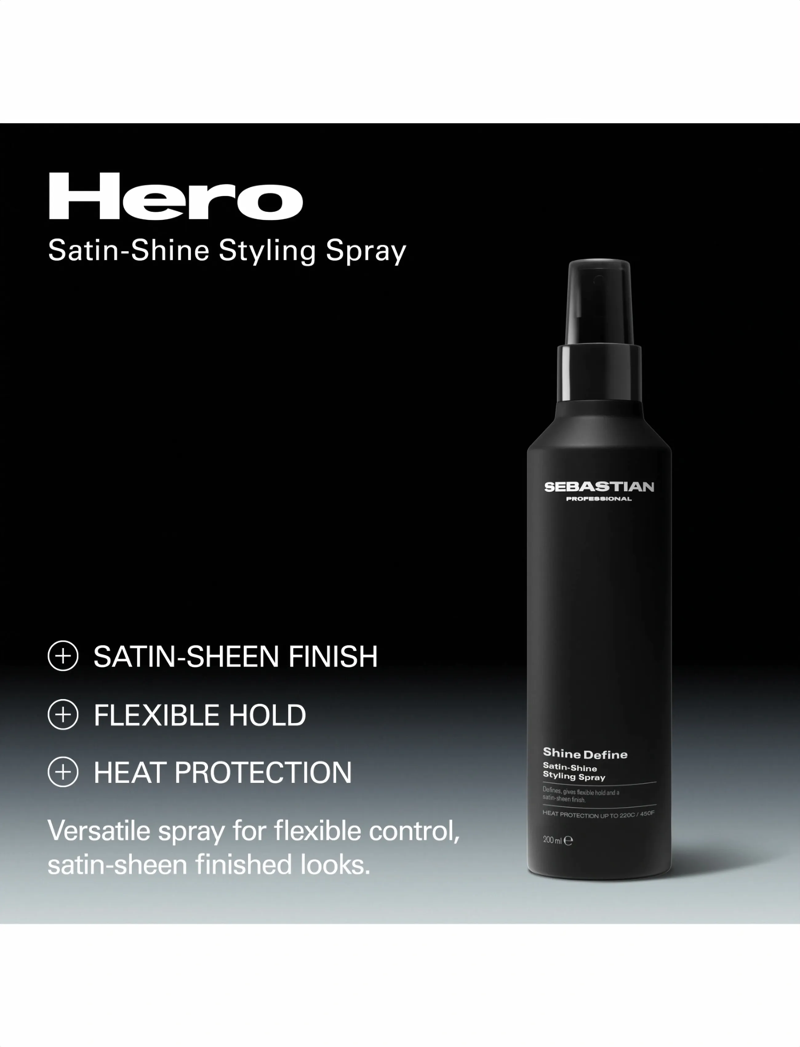 Sebastian Professional Sebastian Professional Shine Define Satin-Shine Styling Spray 200ml, 200 ml, Nude, Styling > Glansspray, Dame