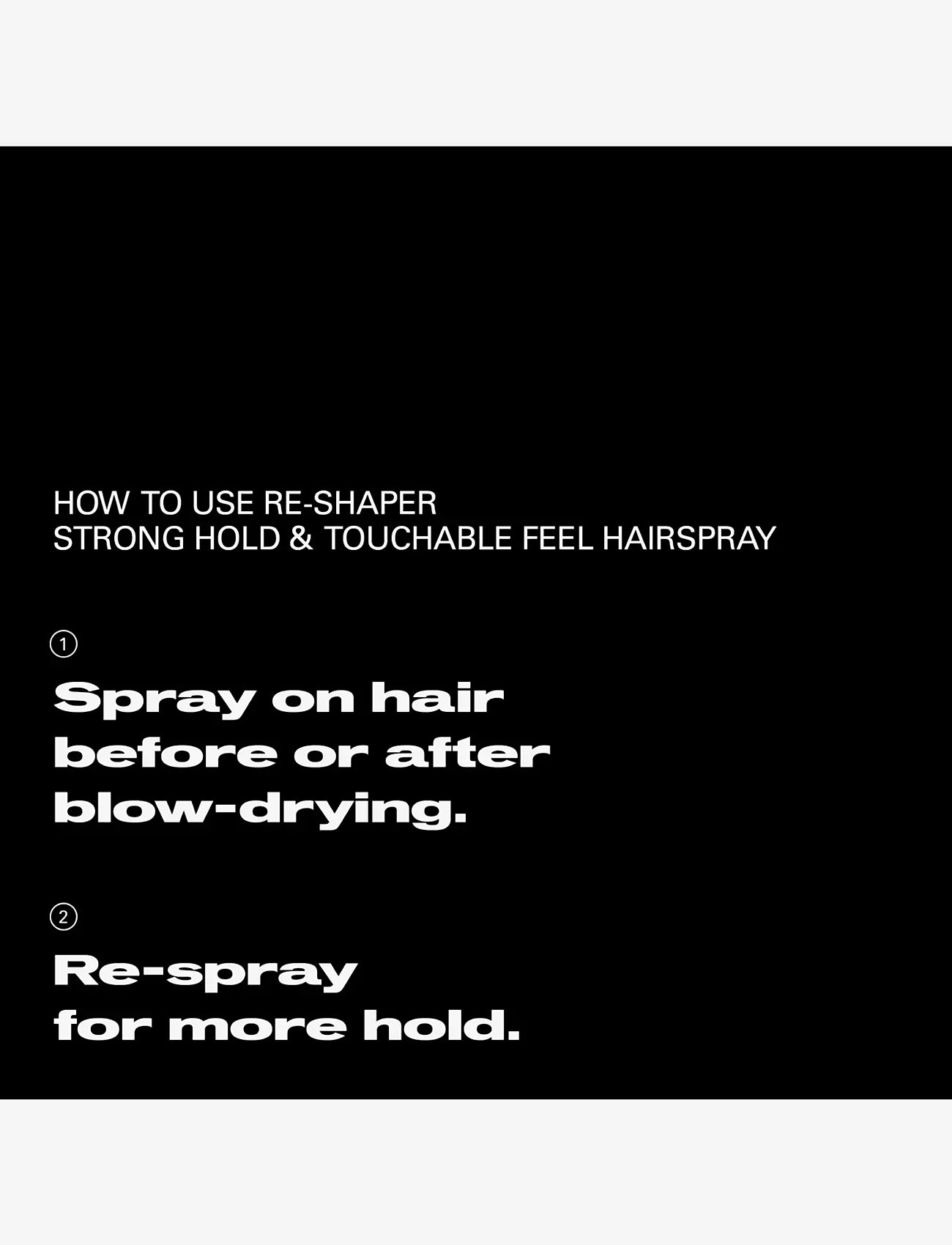 Sebastian Professional - Sebastian Professional Reshaper Strong Hold & Touchable Feel Hairspray 75ml - hårspray - no color - 3