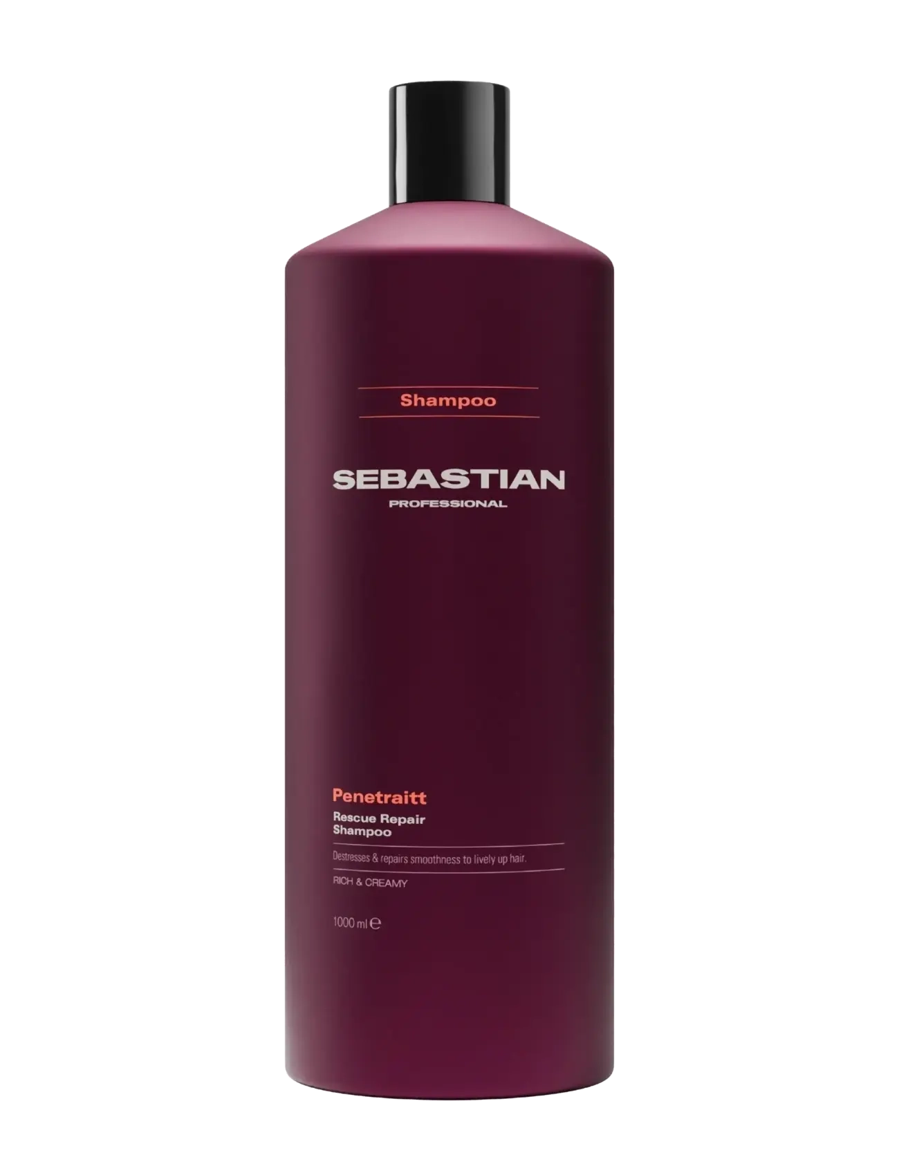 Sebastian Professional Penetraitt Rescue Repair Shampoo 1L, Shampoo, Nude, Str: 1000 ML