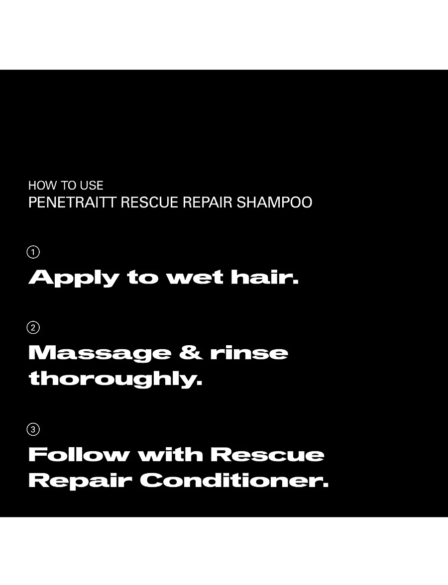 Sebastian Professional - Sebastian Professional Penetraitt Rescue Repair Shampoo 1L - Šampoon - no color - 2