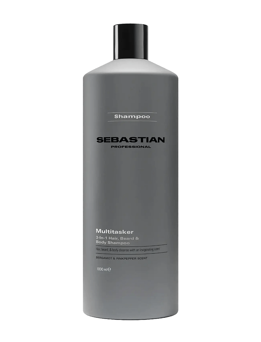 Sebastian Professional - Sebastian Professional Multitasker for Men 3-in-1 Hair, Beard and Body Shampoo 1L - Šampoon - no color - 1