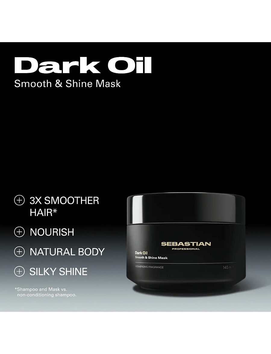 Sebastian Professional - Sebastian Professional DarkOil Smooth and Shine Mask 145ml - juuksemaskid - no color - 3