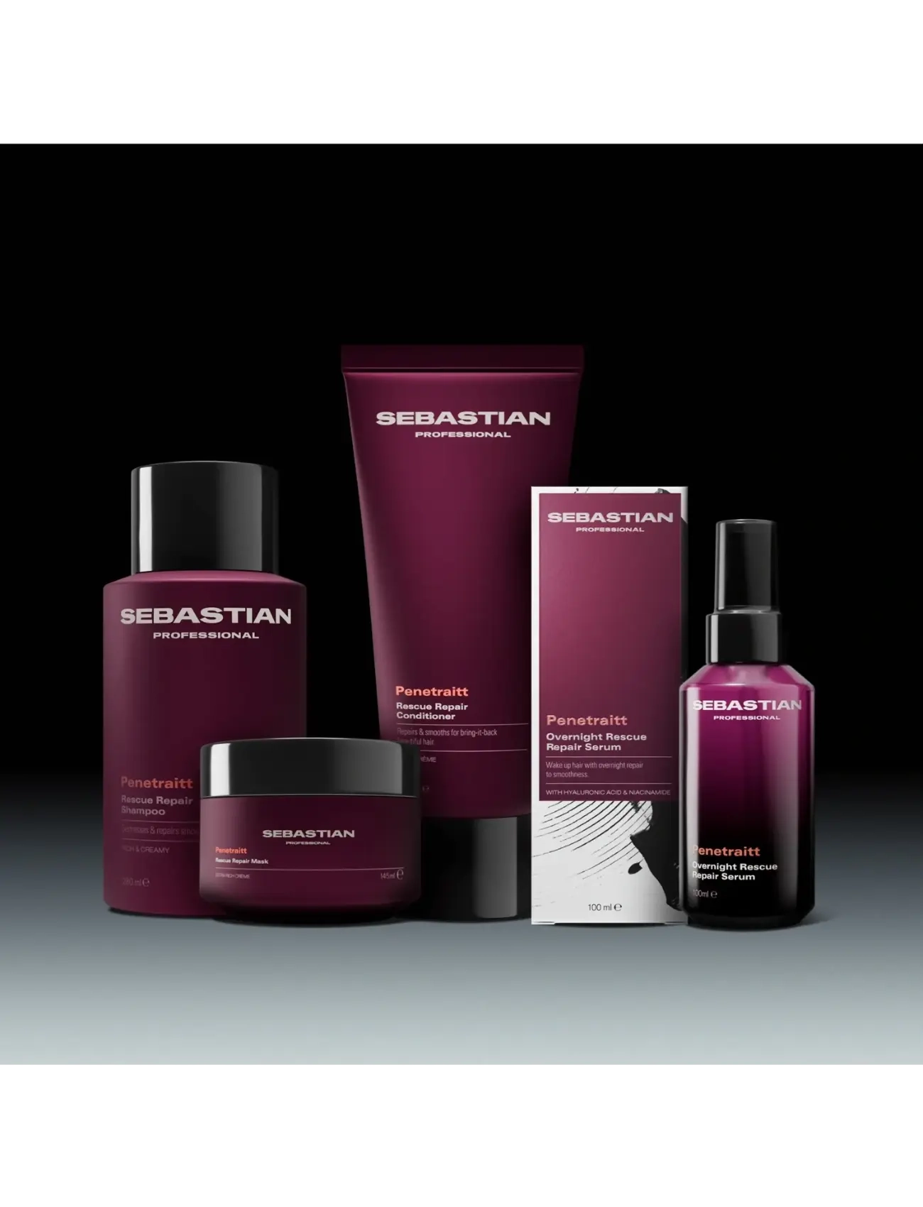 Sebastian Professional - Sebastian Professional Penetraitt Rescue Repair Mask 145ml - hårkur - no color - 5