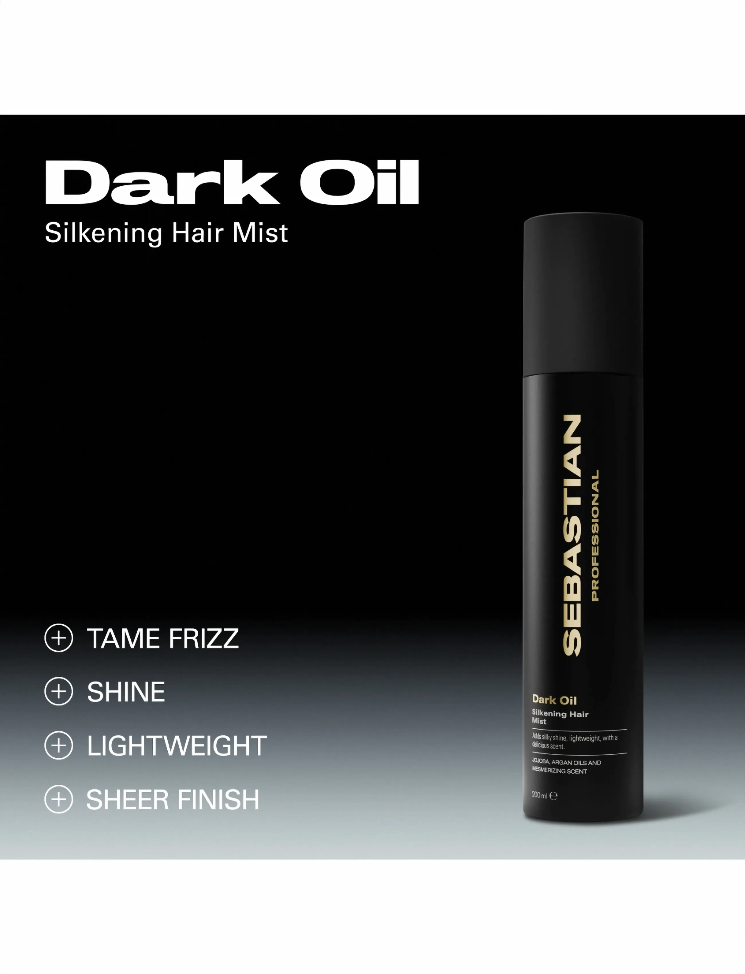 Sebastian Professional - Sebastian Professional DarkOil Silkening Hair Mist 200ml - hårspray - no color - 2