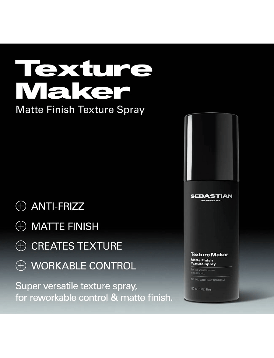 Sebastian Professional - Sebastian Professional Texture Maker Matte Finish Texture Spray 150ml - pihusti - no color - 3