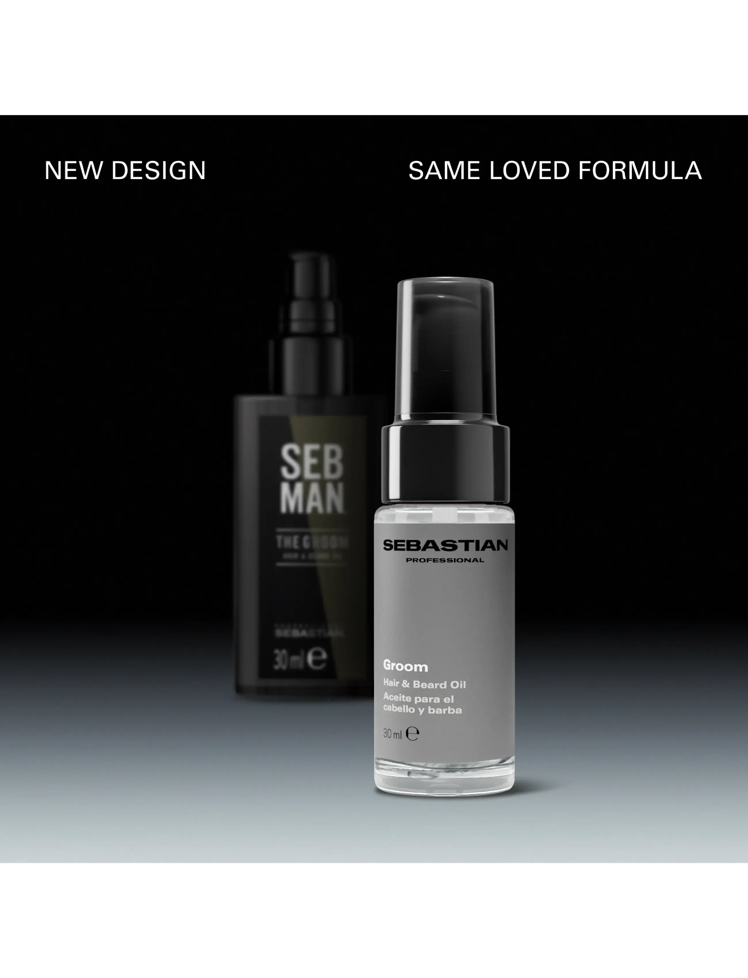 Sebastian Professional - Sebastian Professional Groom Hair & Beard Oil for Men 30ml - hårolie - no color - 1