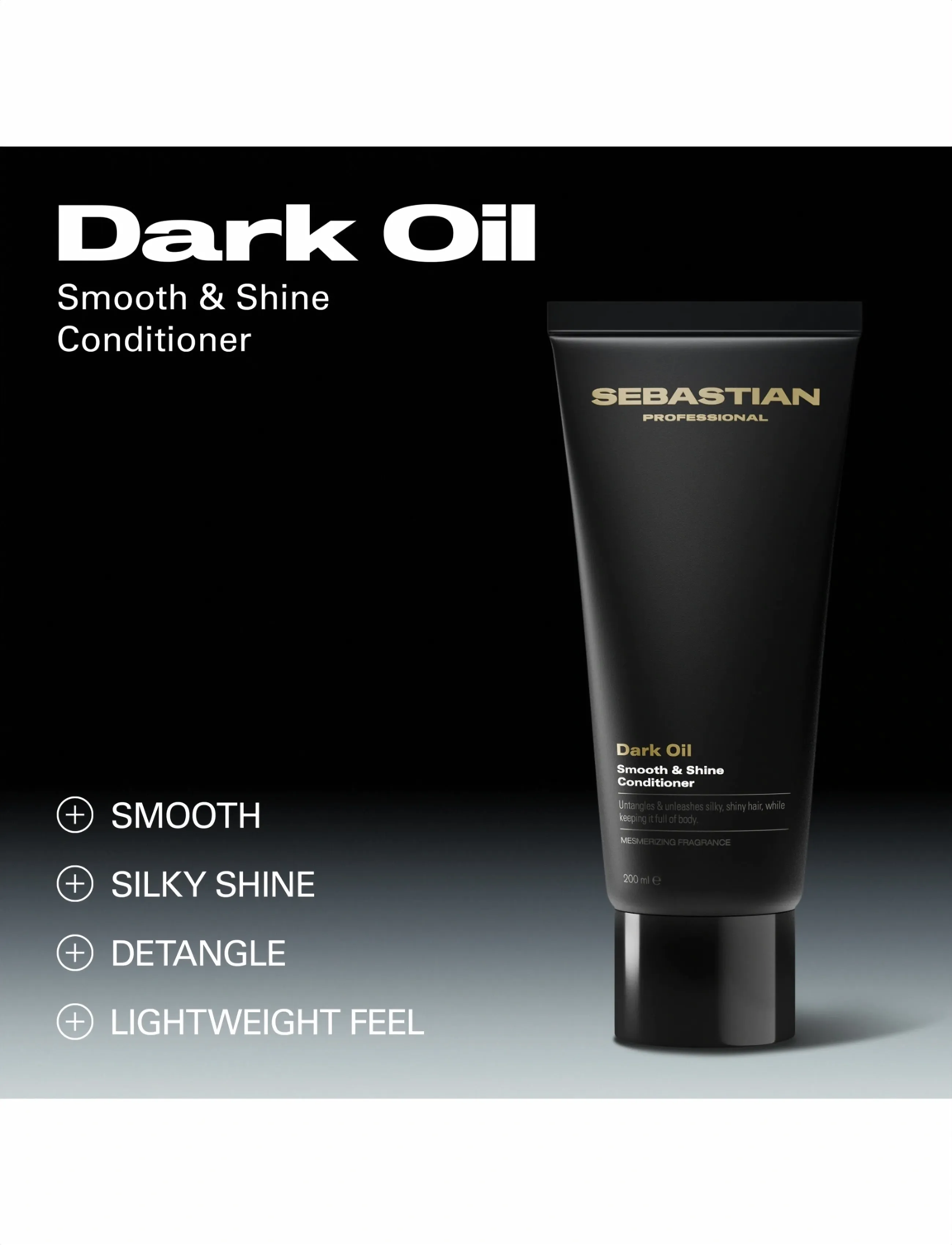 Sebastian Professional - Sebastian Professional DarkOil Smooth and Shine Conditioner 200ml - hårpleje - no color - 2