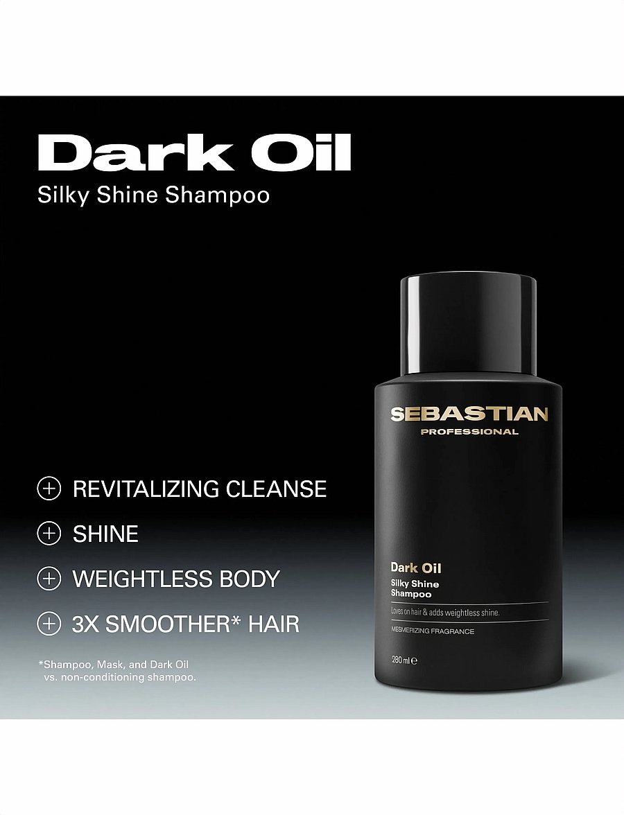 Sebastian Professional - Sebastian Professional DarkOil Smooth and Shine Shampoo 280ml - Šampoon - no color - 2