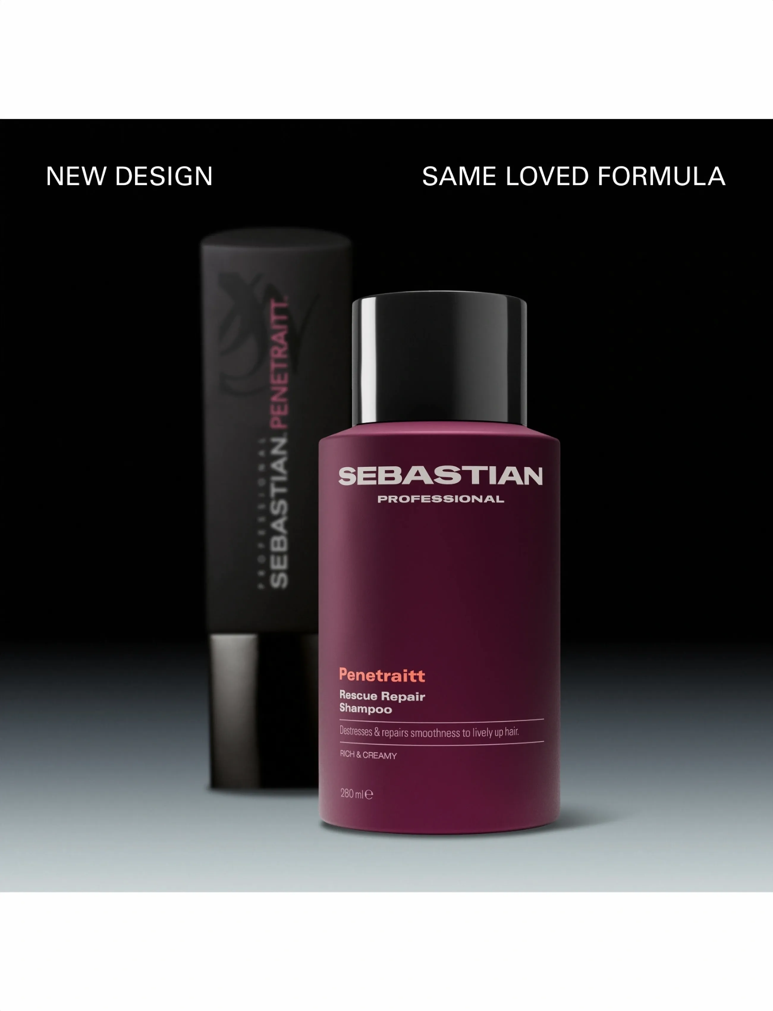 Sebastian Professional Sebastian Professional Penetraitt Rescue Repair Shampoo 280ml, 280 ml, Nude, Pleje > Shampoo, Dame