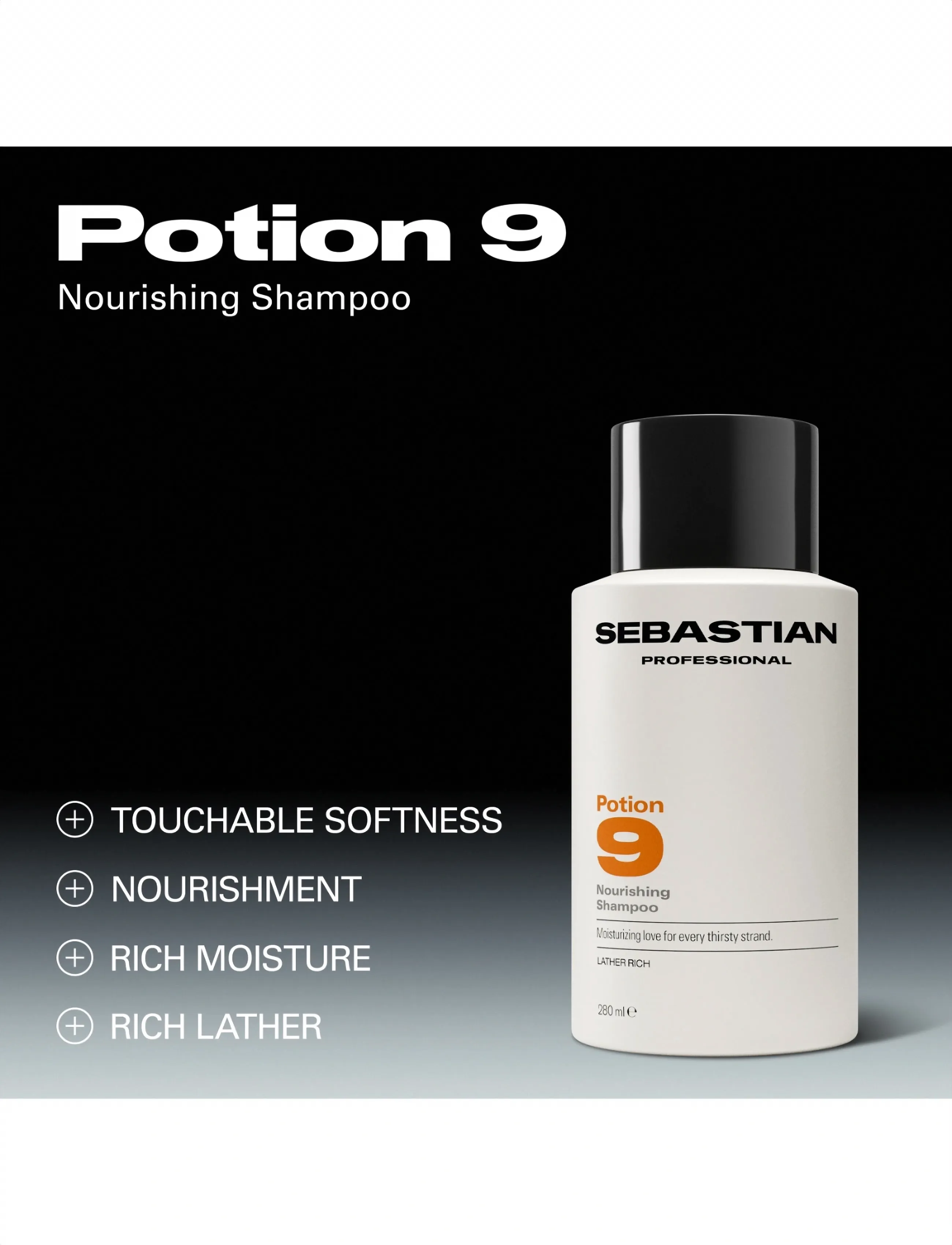 Sebastian Professional - Sebastian Professional Potion 9 Nourishing Shampoo 280ml - hårpleje - no color - 2