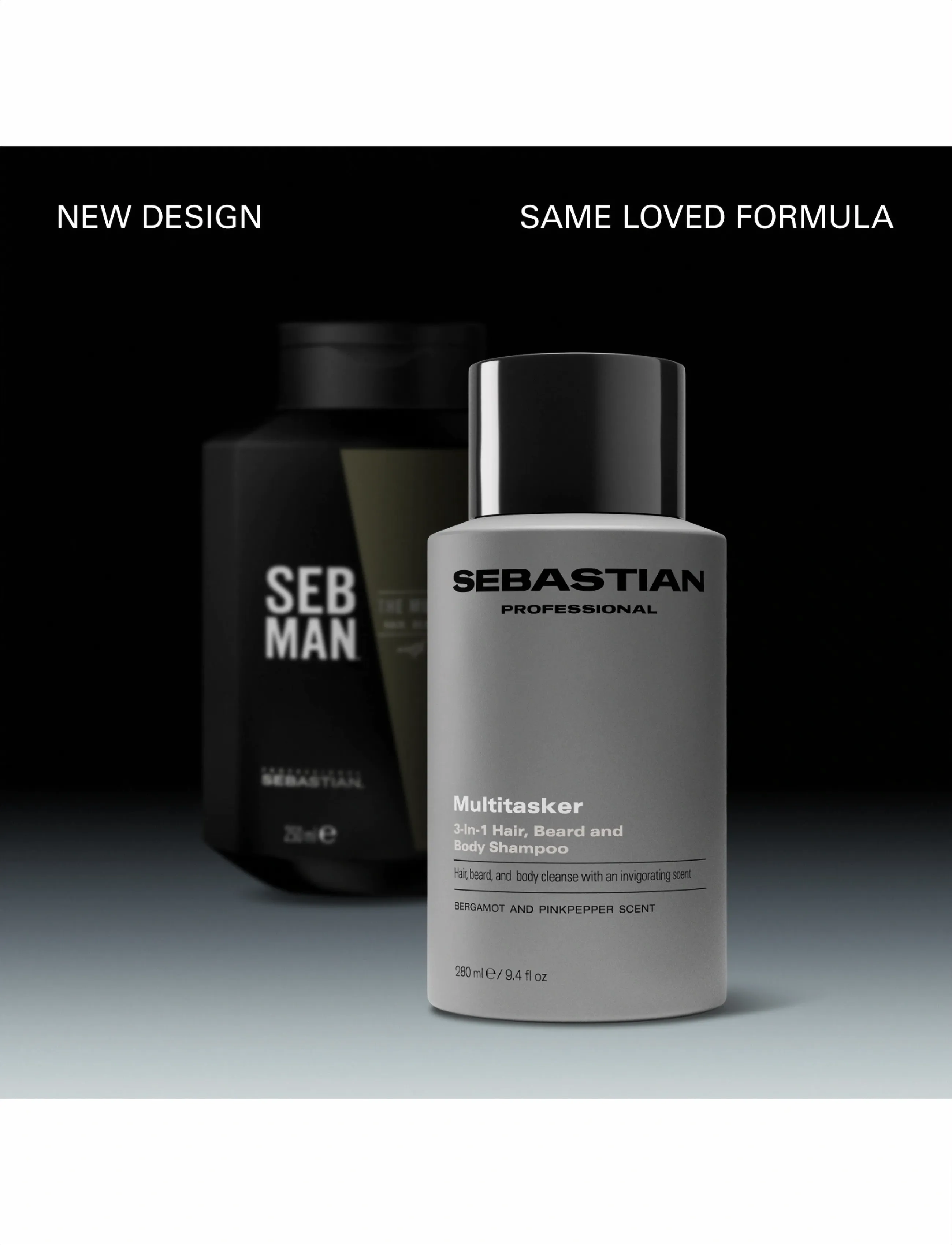 Sebastian Professional - Sebastian Professional Multitasker for Men 3-in-1 Hair, Beard and Body Shampoo 280ml - shampoo - no color - 2