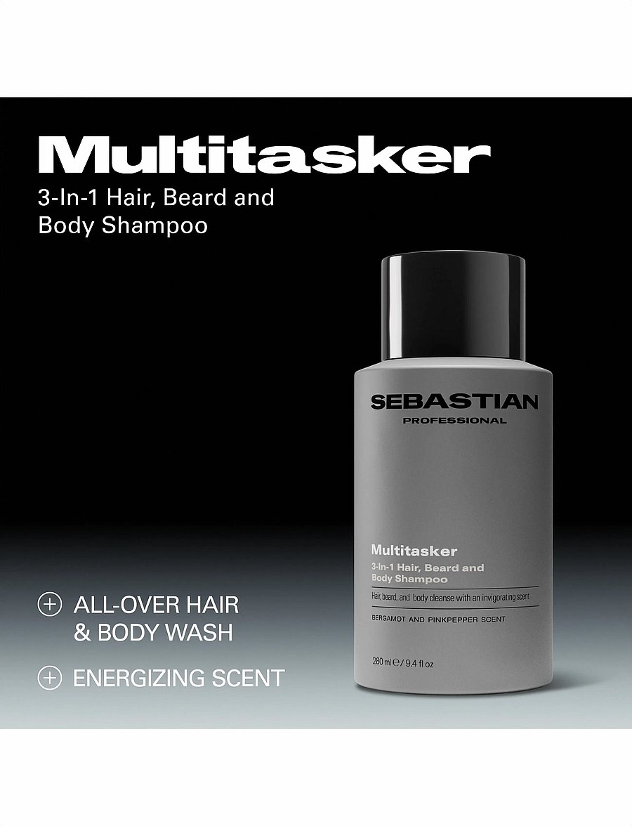 Sebastian Professional - Sebastian Professional Multitasker for Men 3-in-1 Hair, Beard and Body Shampoo 280ml - no color - 3