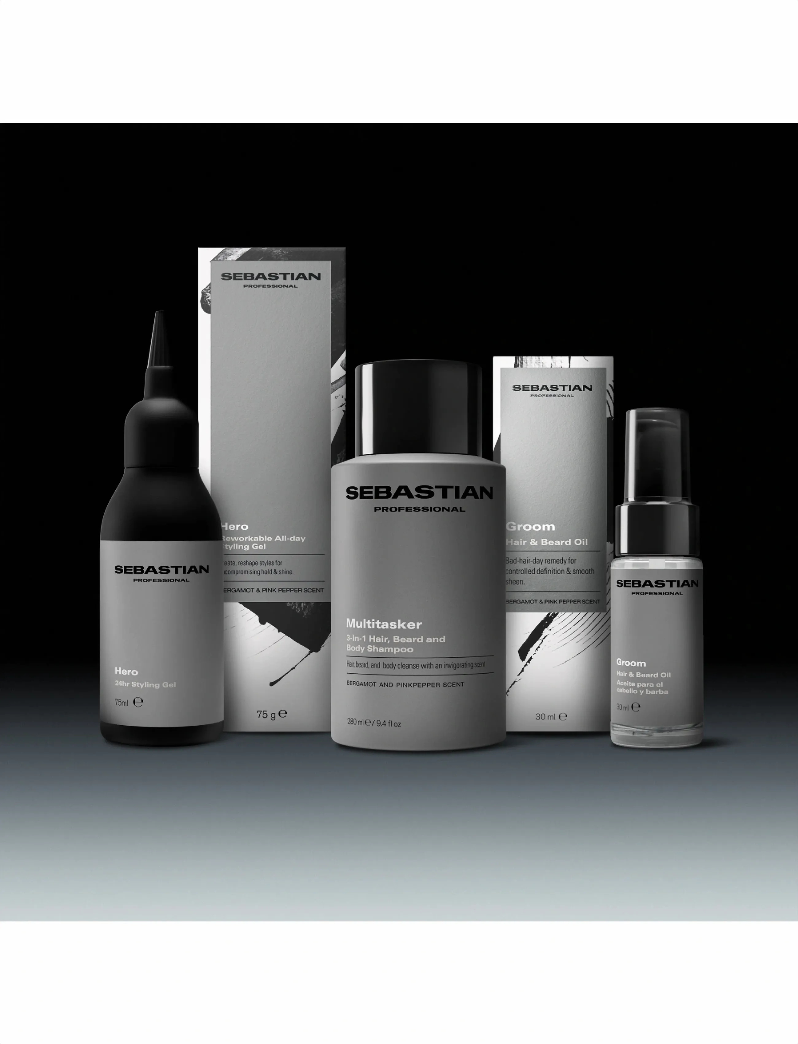 Sebastian Professional Sebastian Professional Multitasker for Men 3-in-1 Hair, Beard and Body Shampoo 280ml - Streetstyle - NO COLOR / undefined
