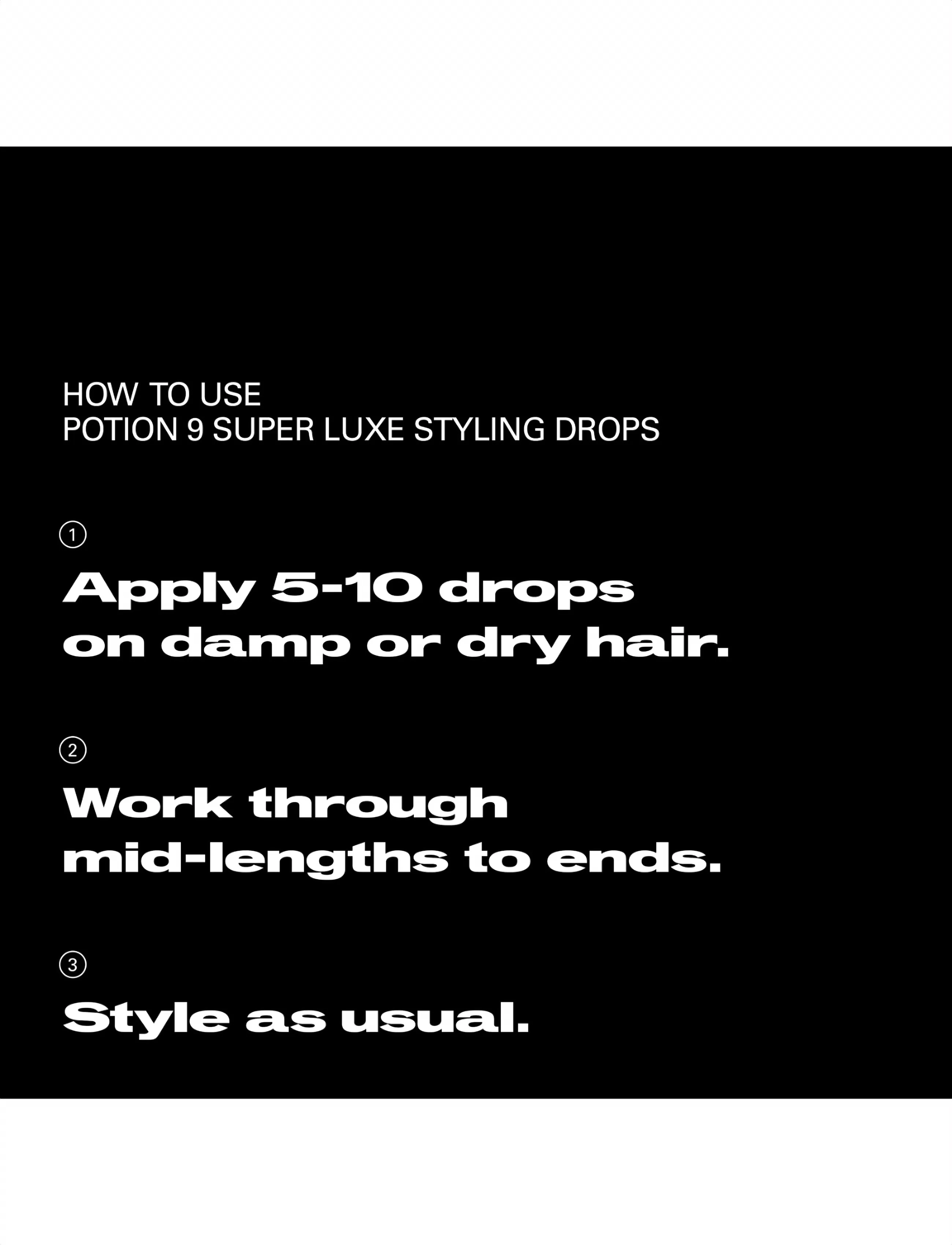 Sebastian Professional - Sebastian Professional Potion 9 Super Luxe Styling Drops 30ml - gel - no color - 3