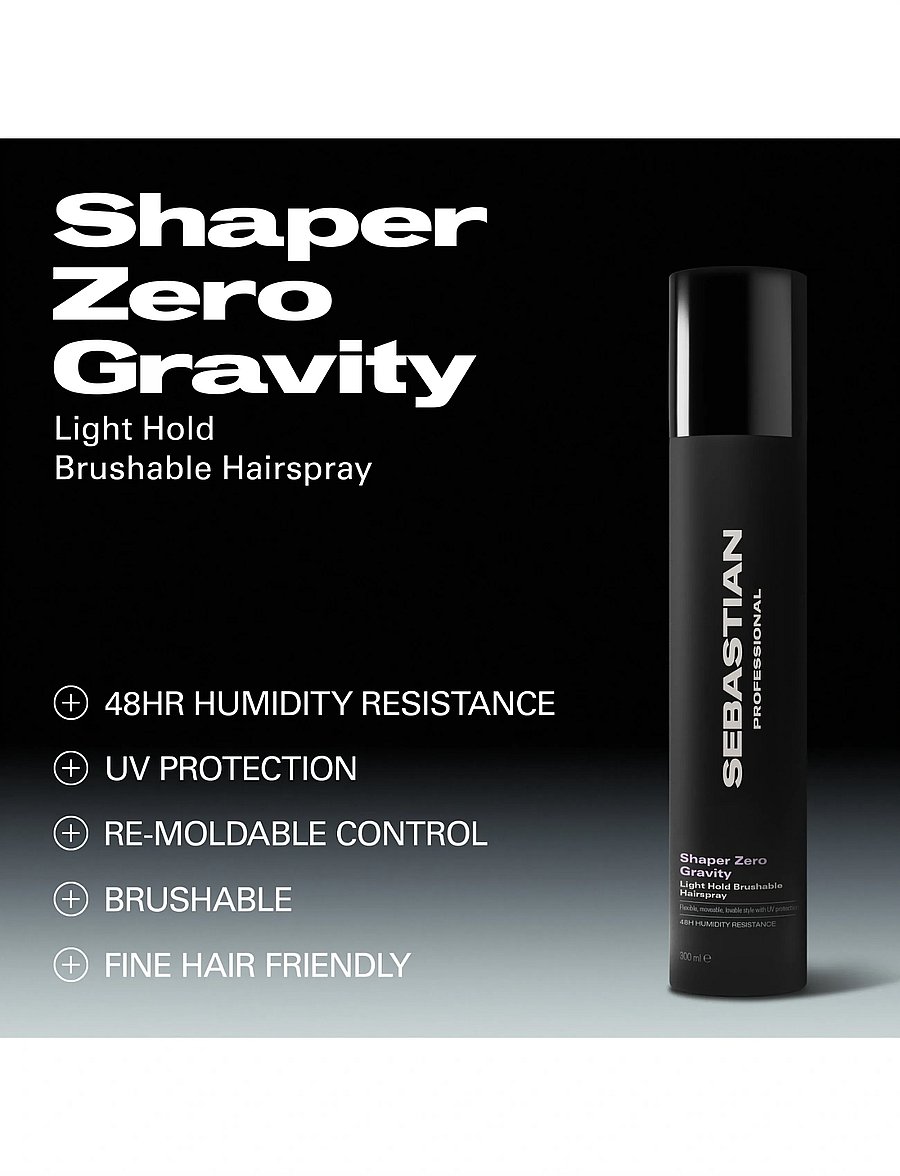 Sebastian Professional - Sebastian Professional Shaper Zero Gravity Light Hold Hairspray 300ml - pihusti - no color - 2