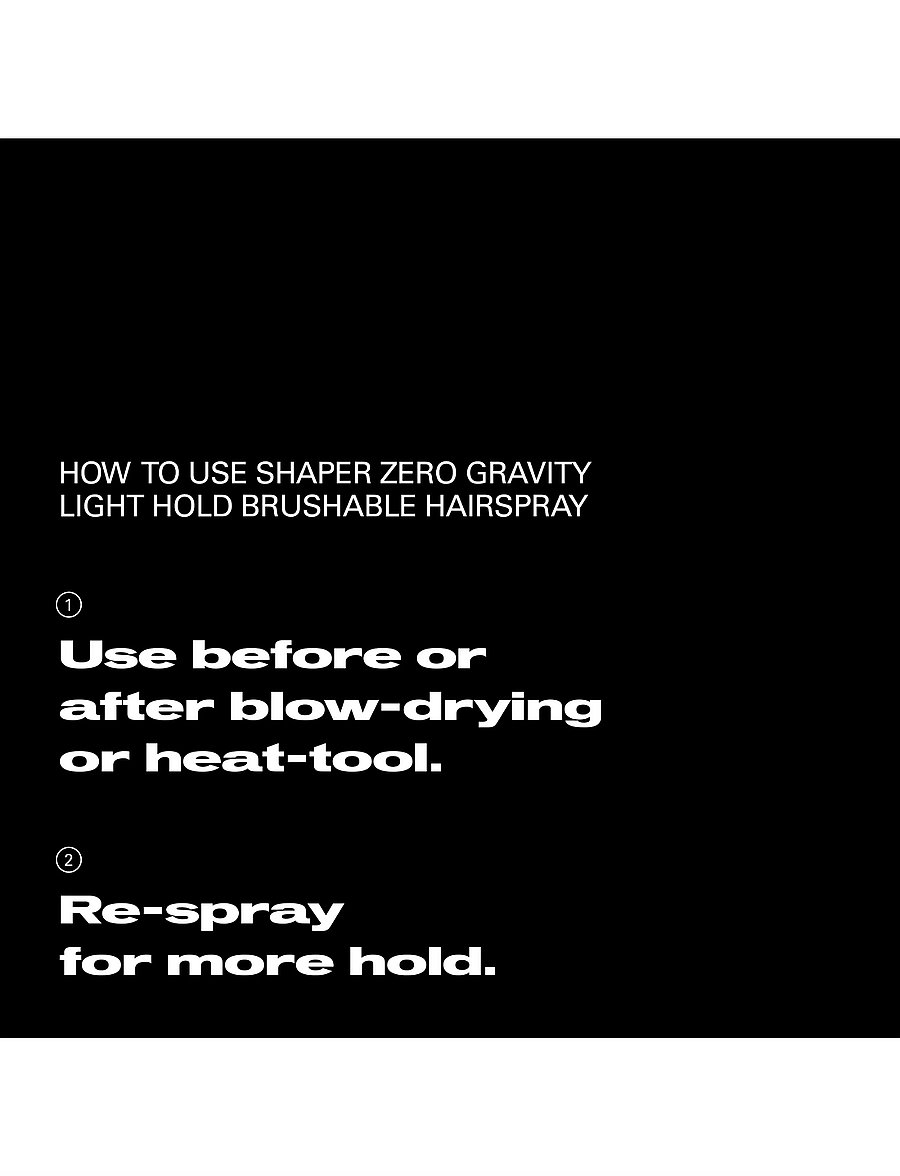 Sebastian Professional - Sebastian Professional Shaper Zero Gravity Light Hold Hairspray 300ml - pihusti - no color - 4