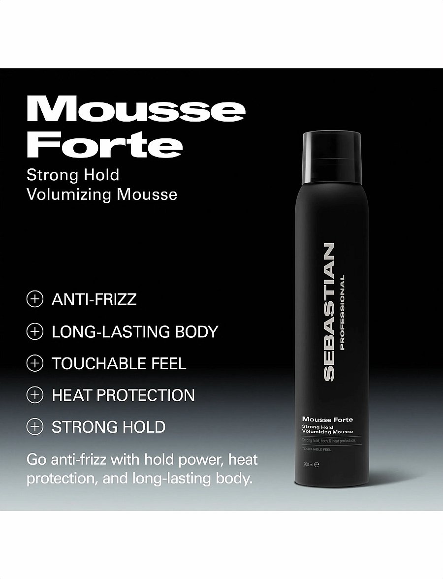 Sebastian Professional - Sebastian Professional Mousse Forte Strong Hold Volumizing Mousse 200ml - no color - 4
