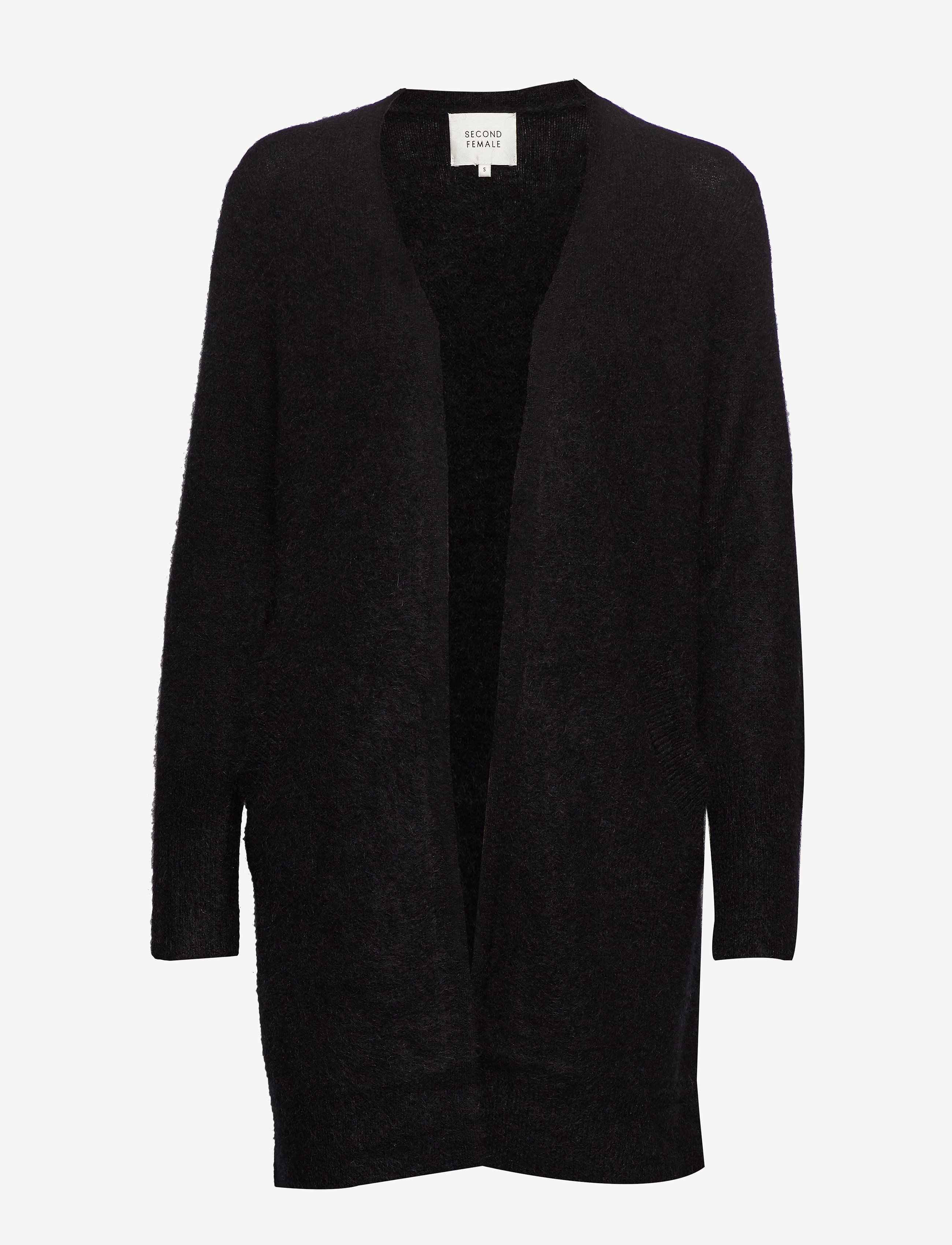 Second Female Brook Knit Cape - Transitional Layering - BLACK / black