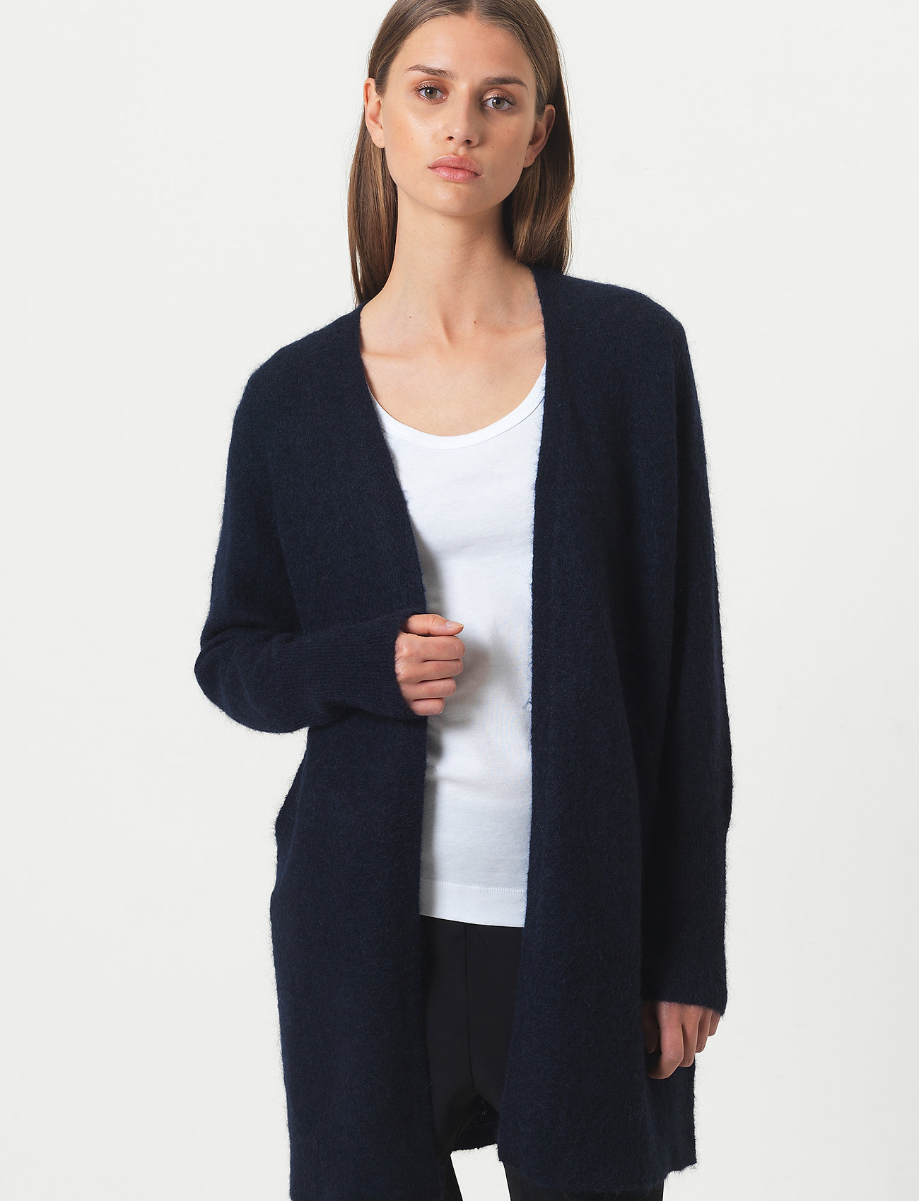 Second Female Brook Knit Cape - Strickmode - BLACK / black
