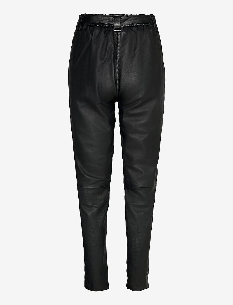 Second Female - Indie Leather New Trousers - skinnbyxor - black - 1