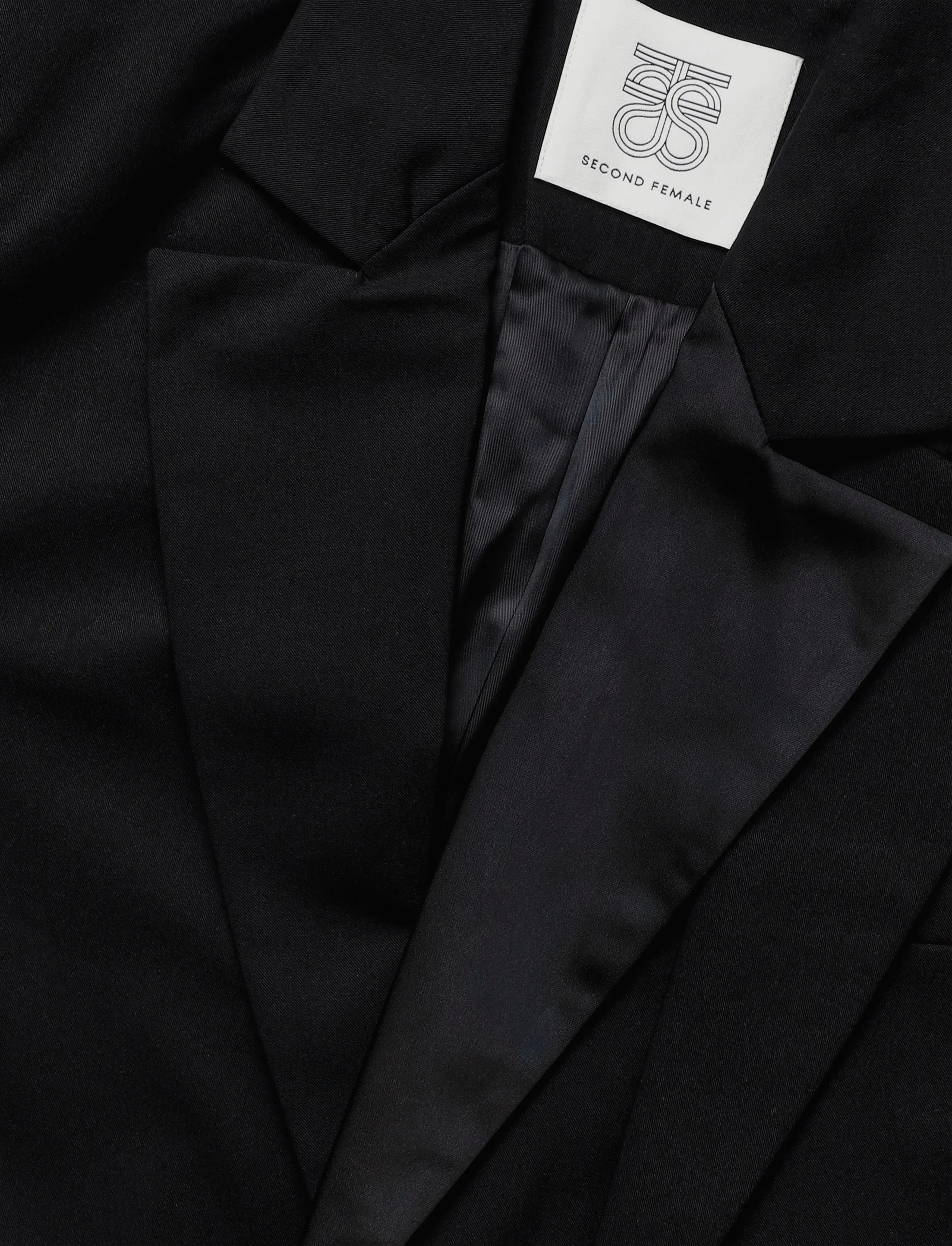 Second Female - Drink Blazer - vööga pintsakud - black - 2