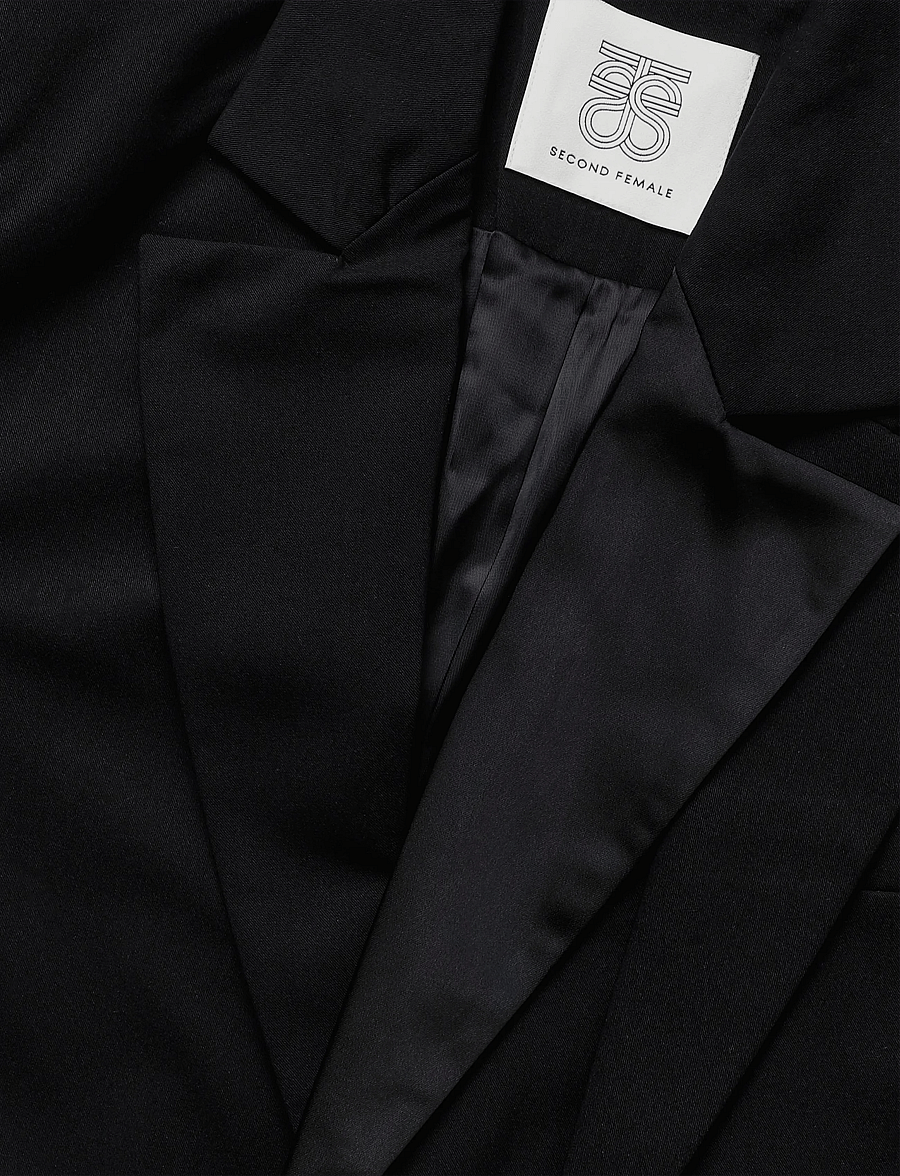 Second Female - Drink Blazer - vööga pintsakud - black - 2