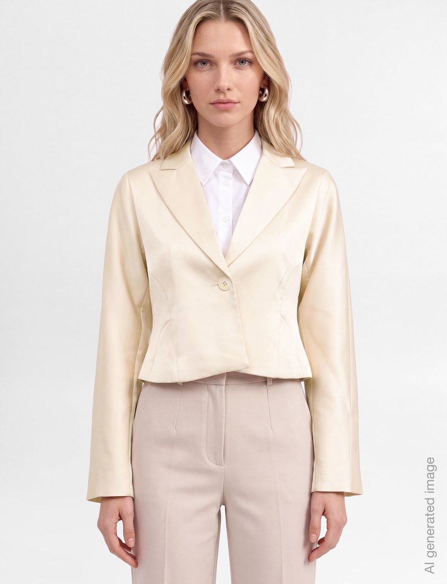 Second Female - Dazzle Blazer - cropped blazers - jet stream - 3
