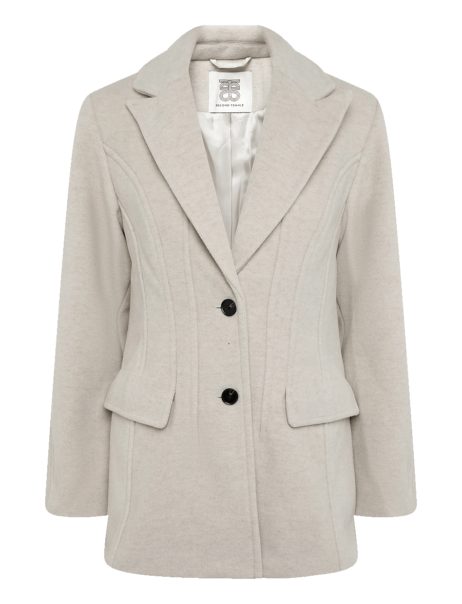 Second Female - Mood Blazer - einreihige blazer - beige melange - 0