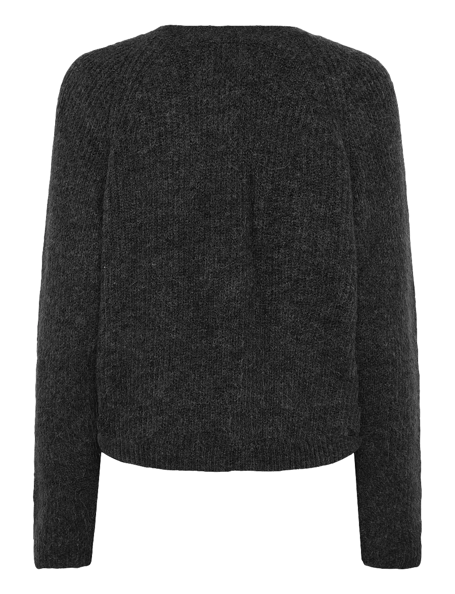 Second Female - Flare Knit - kampsunid - dark grey melange - 1