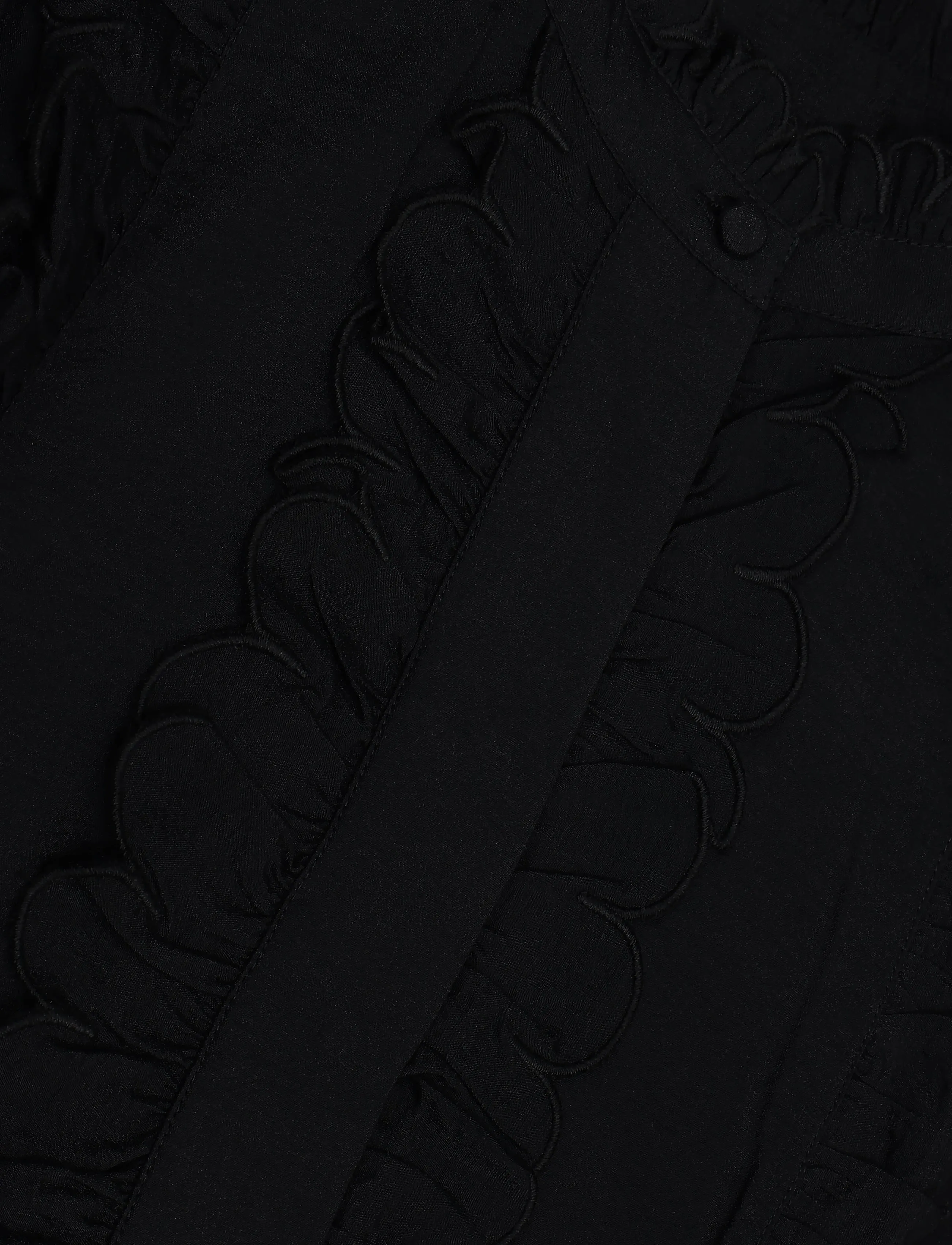 Second Female - Cally Frill Shirt - långärmade skjortor - black - 2